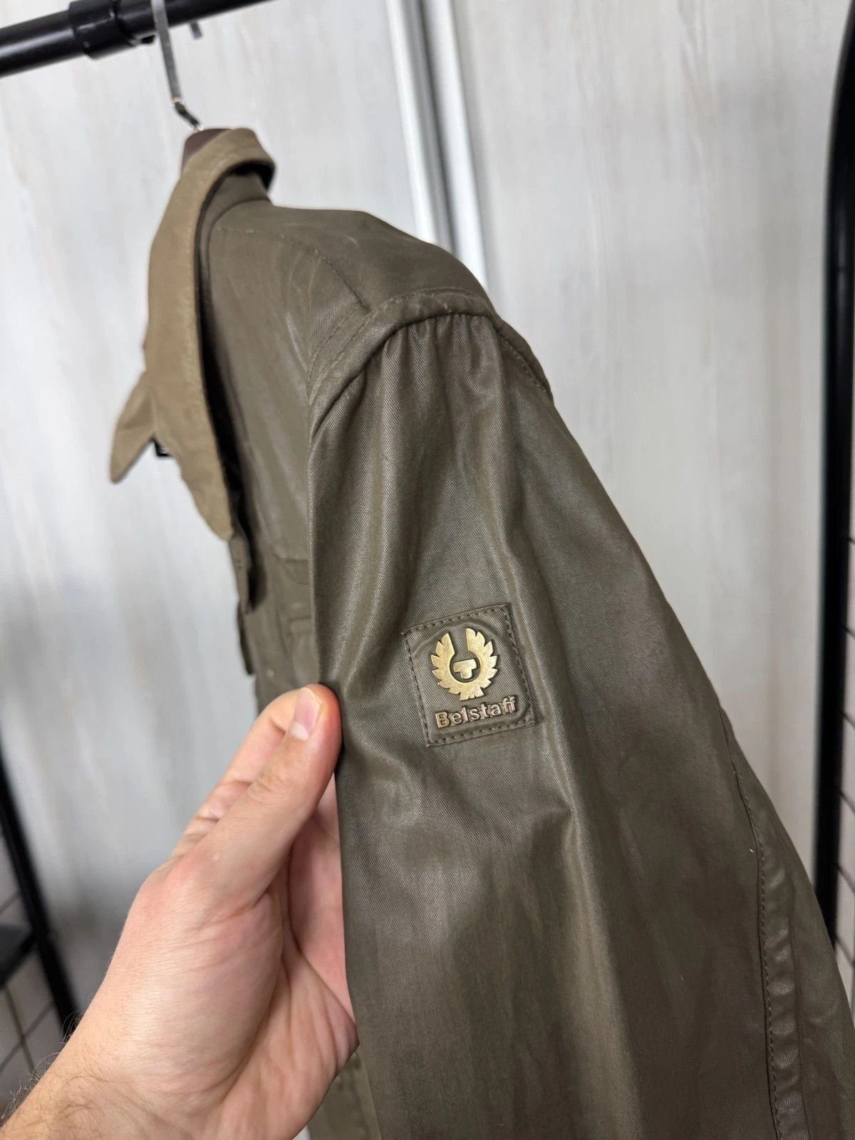 Belstaff Belstaff New Maple khaki green luxury jacket moto jacket Size US M / EU 48-50 / 2 - 11 Thumbnail