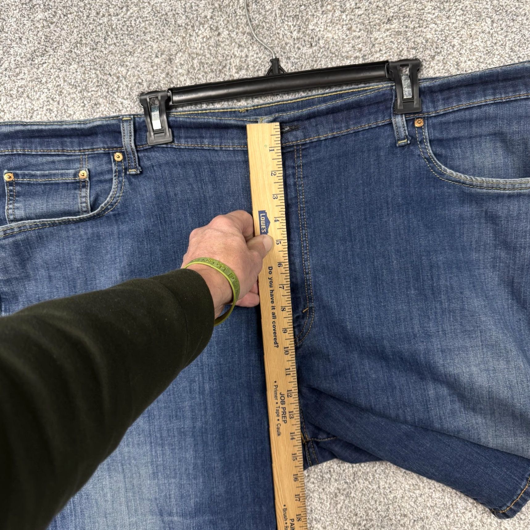 Levi's Levi's 569 Loose Straight Denim Shorts Men 48 Dark Wash Bermuda Jorts Stretch Pockets 5-Pocket Denim Casual 90s Mens Size US 32 / EU 48 - 6 Thumbnail