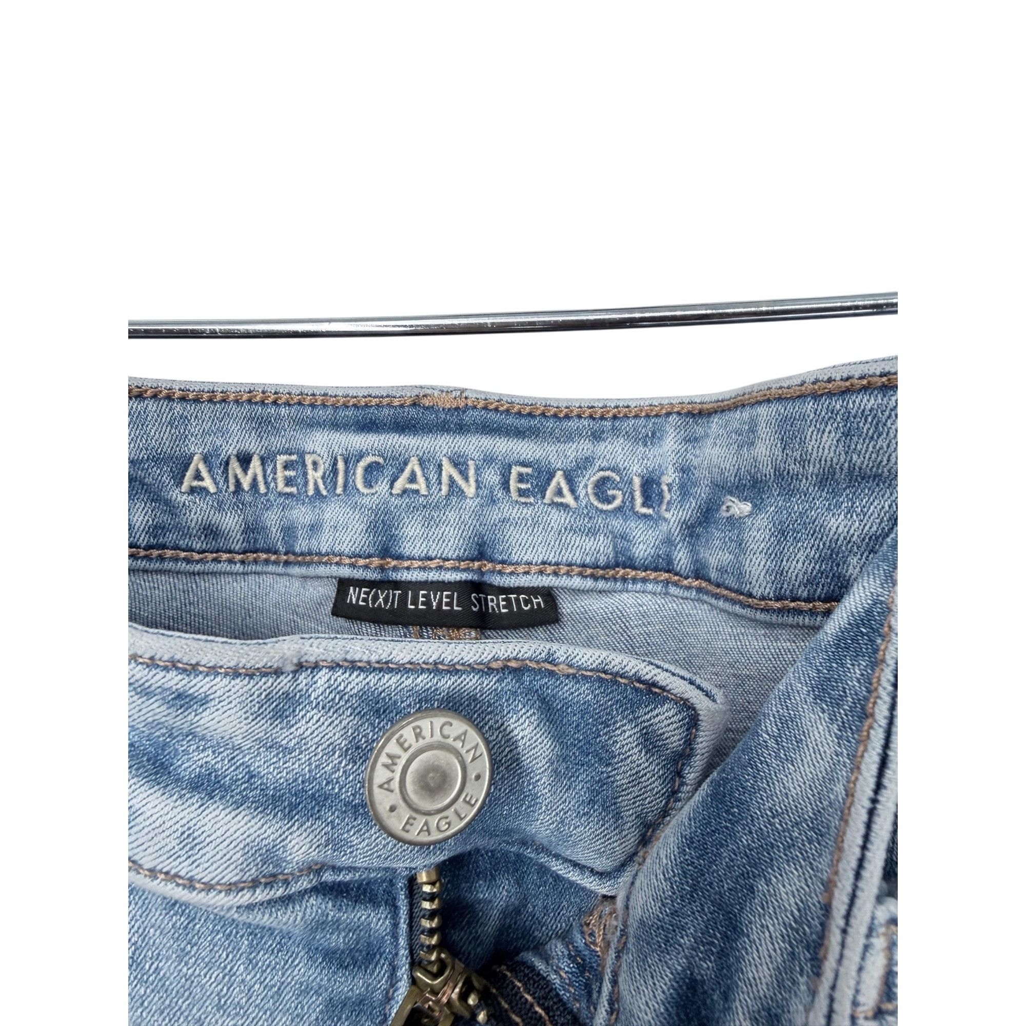 American Eagle Outfitters American Eagle Jeans - Distressed Skinny - Raw Hem -10- VGC Size 32" / US 10 / IT 46 - 5 Thumbnail