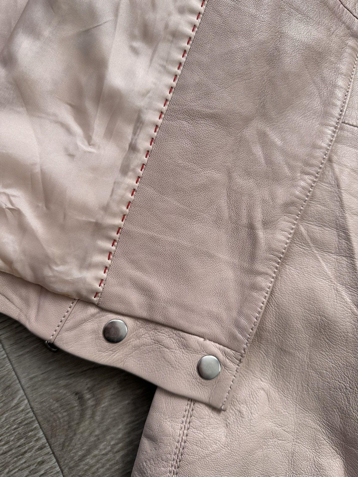 Hugo × Hugo Boss 🫧HUGO LEATHER JACKET Ladies Biker Size L / US 10 / IT 46 - 11 Thumbnail