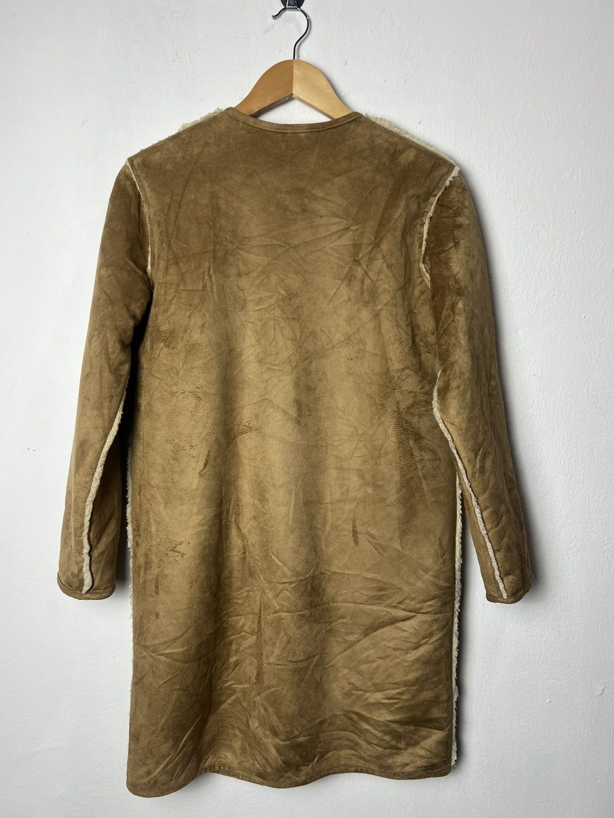 Vintage Faux Fur Shealing Whiskey Suade Jacket Size US M / EU 48-50 / 2 - 2 Thumbnail