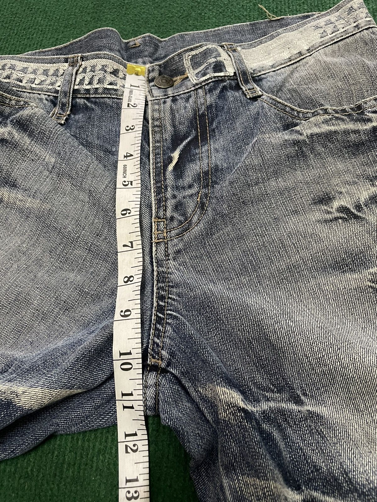 PPFM Rare PPFM Distressed Big Painted Twisted Leg Jeans Size US 32 / EU 48 - 13 Thumbnail