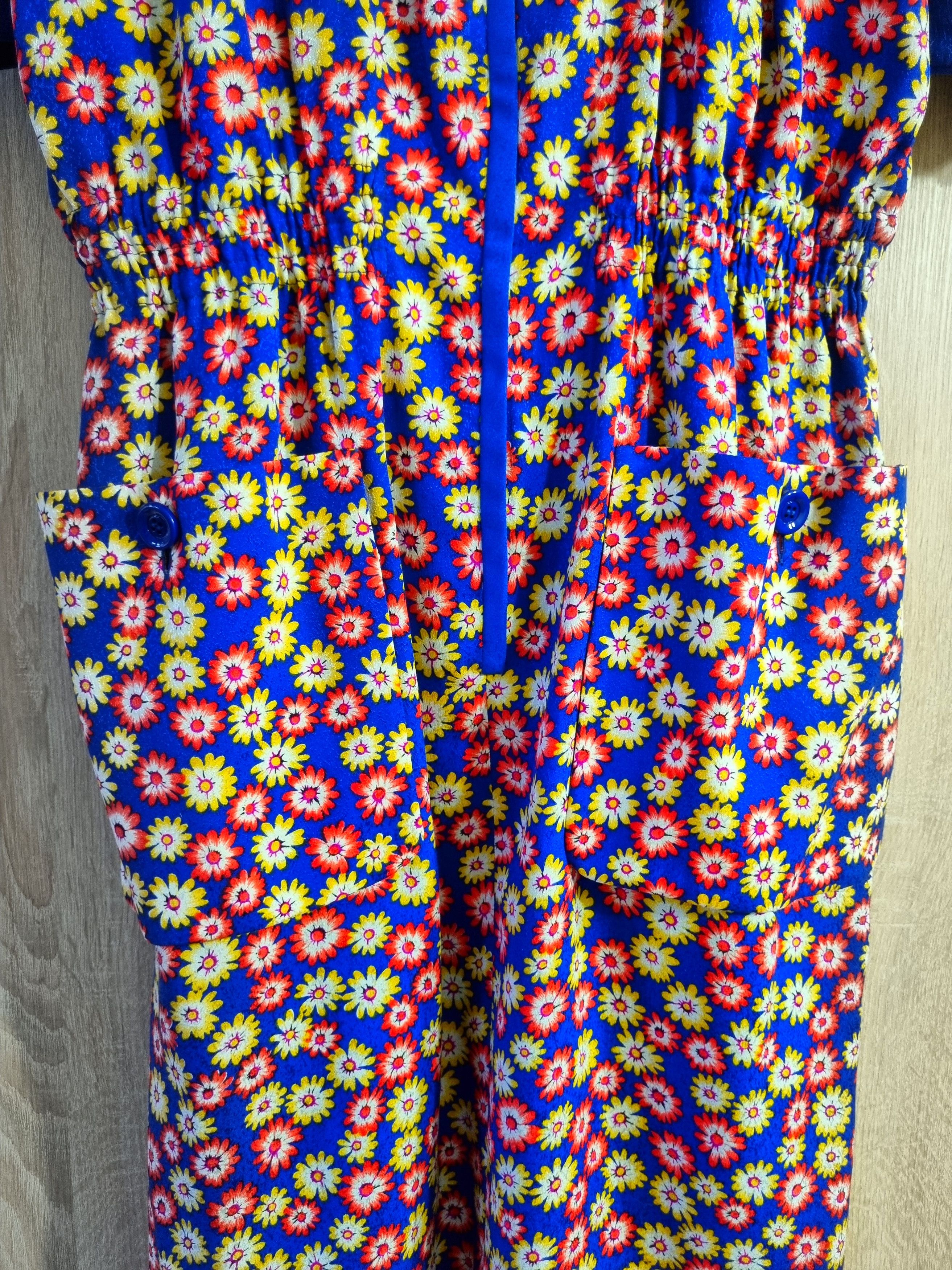 Valentino × Vintage Vintage Valentino Boutique Floral Midi Dress Size XL / US 12-14 / IT 48-50 - 5 Thumbnail