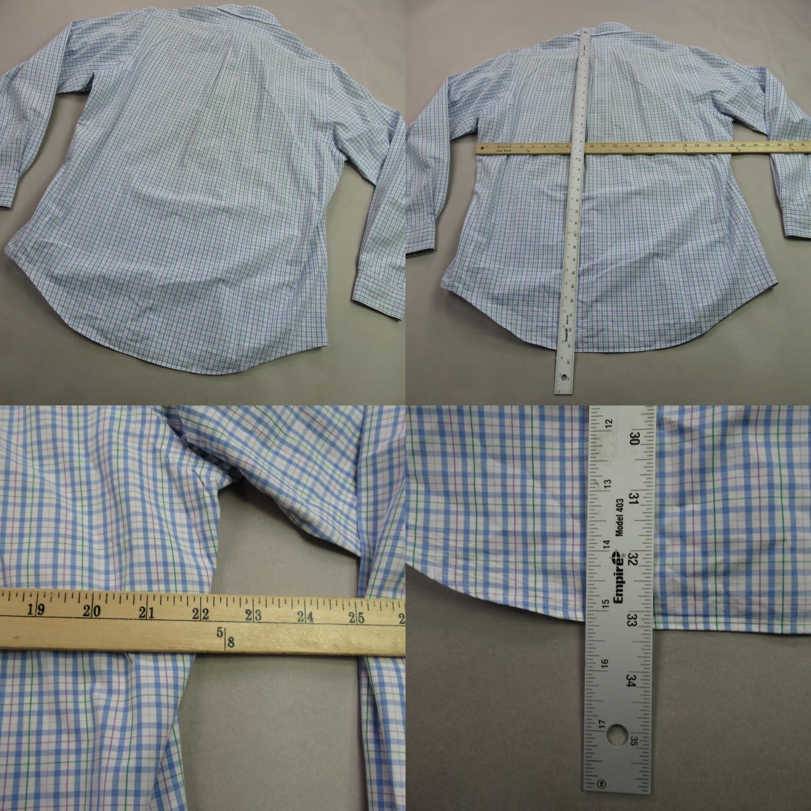 Polo Ralph Lauren Ralph Lauren Shirt Mens Long Sleeve Button Front Plaid Custom Fit 16.5 L Multicolor Cotton Knit Button-Up Collar Polo Size US L / EU 52-54 / 3 - 8 Thumbnail