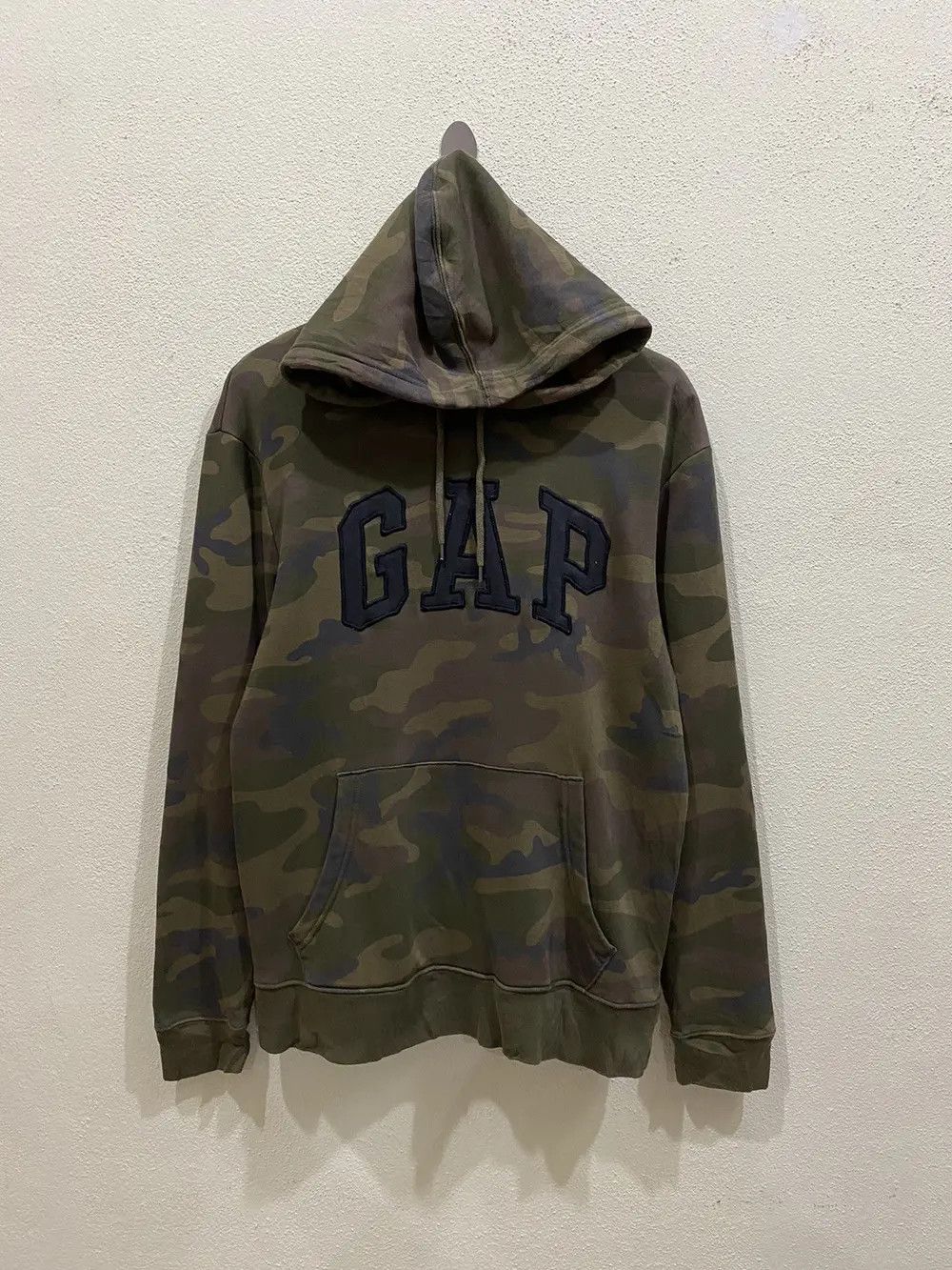 Gap Vintage Gap Army Military Spell Out Pullover Hoodies Size US S / EU 44-46 / 1 - 2 Thumbnail