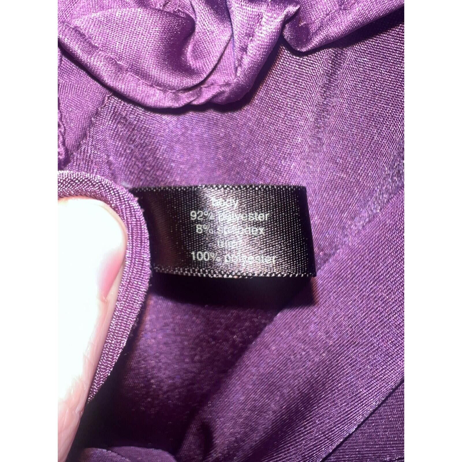 Other The Limited Blouse Women XS Purple Excellent Ruffle Satin Size XS / US 0-2 / IT 36-38 - 7 Thumbnail