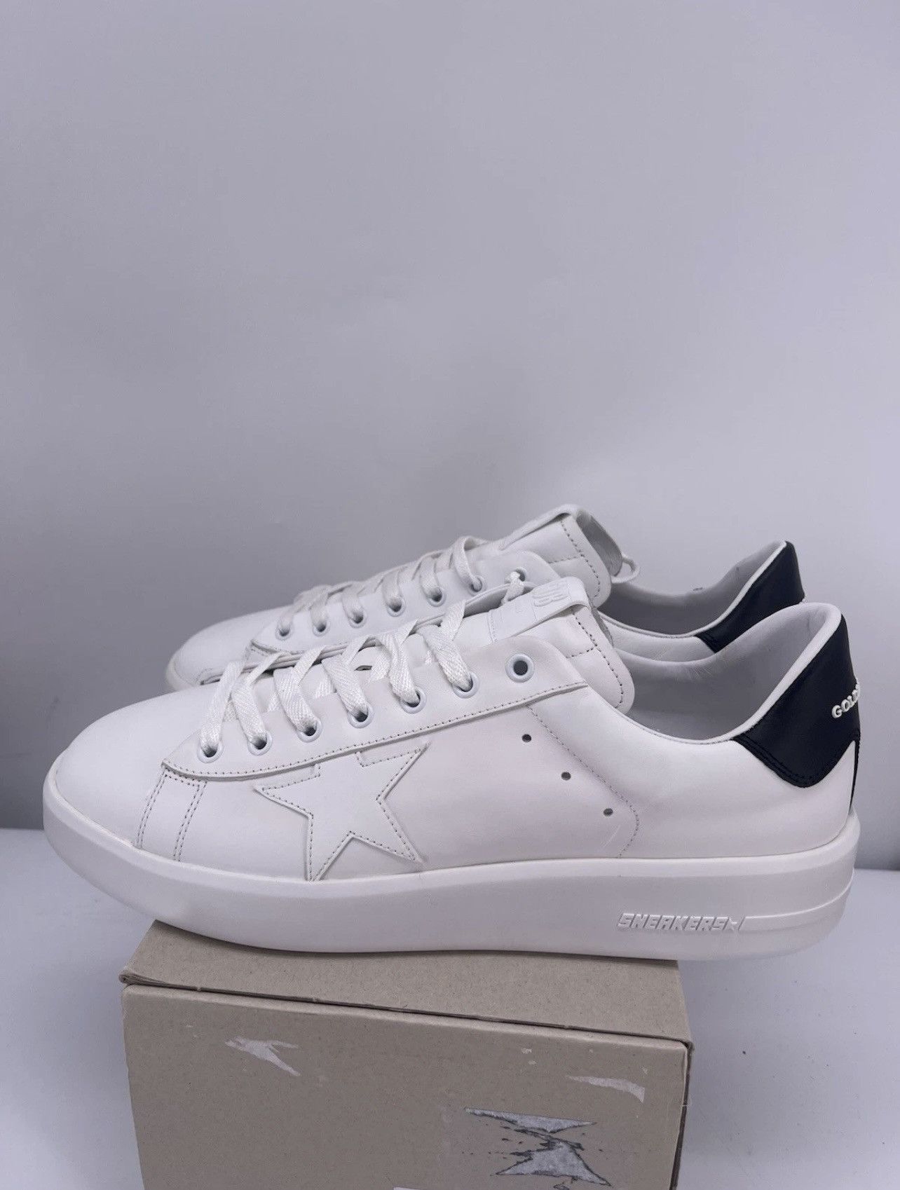 Golden Goose Golden Goose Pure Star White Leather Trainers Size 42 Size US 9 / EU 42 - 3 Thumbnail