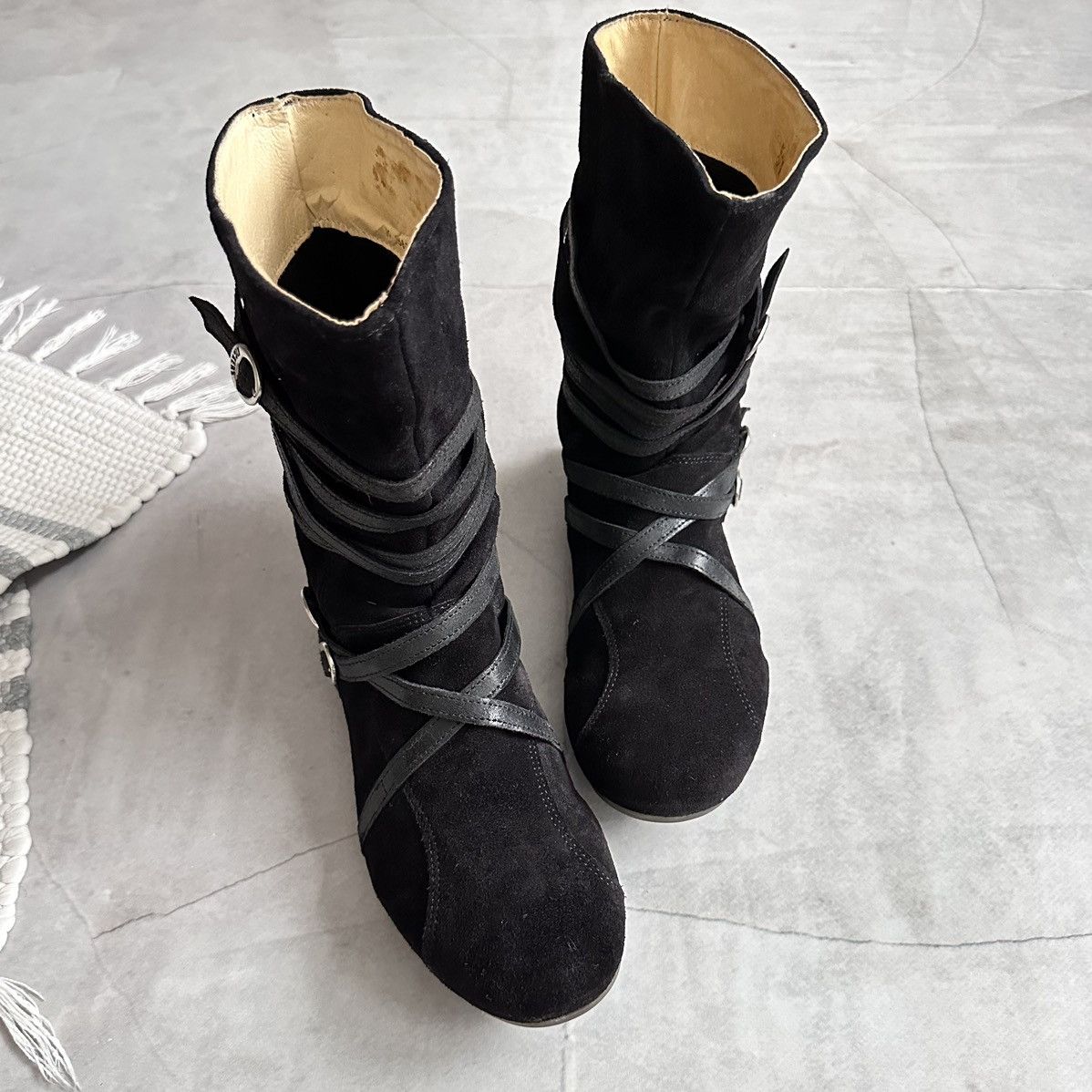 Jil Sander × Puma Punk Kickers Straps Boxing Biker Boots Bikkembergs Ash Vibe Size US 9 / IT 39 - 5 Thumbnail