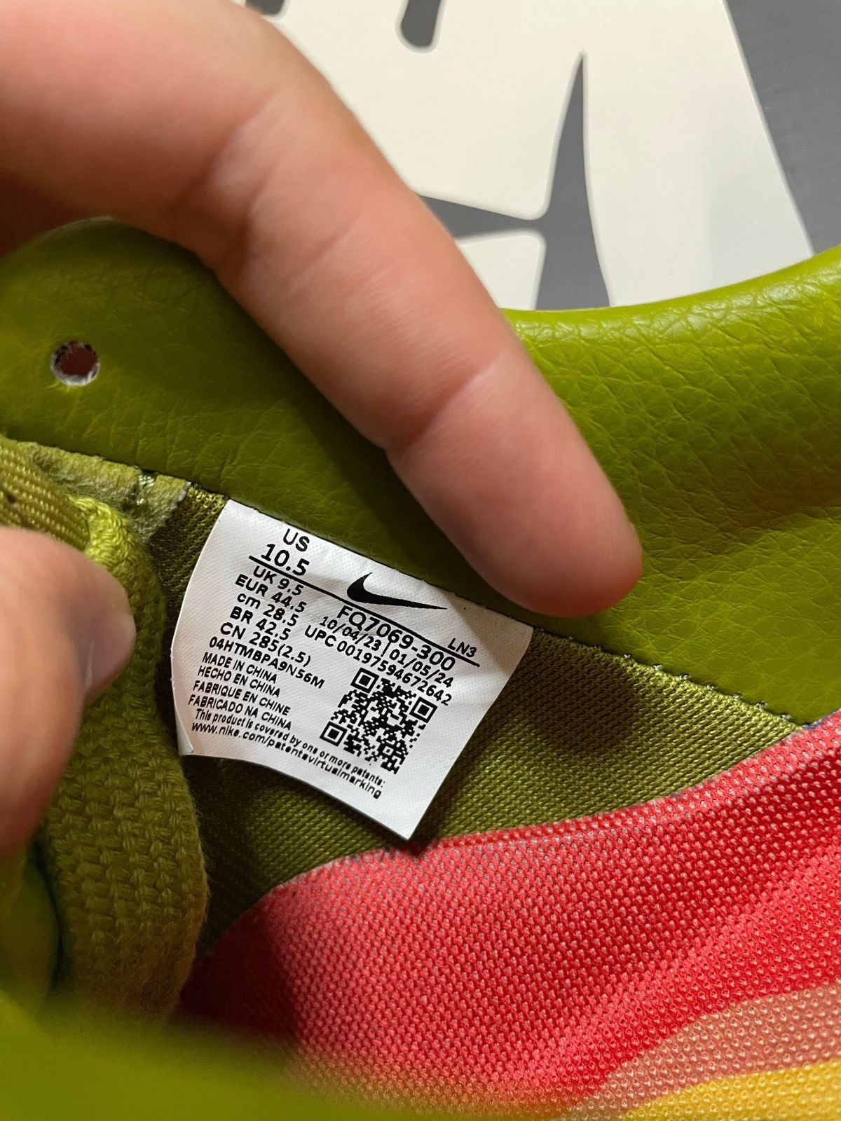 Cactus Plant Flea Market × Nike Nike Air Force 1 Low CPFM moss green size 10.5men/12women Size US 10.5 / EU 43-44 - 7 Thumbnail