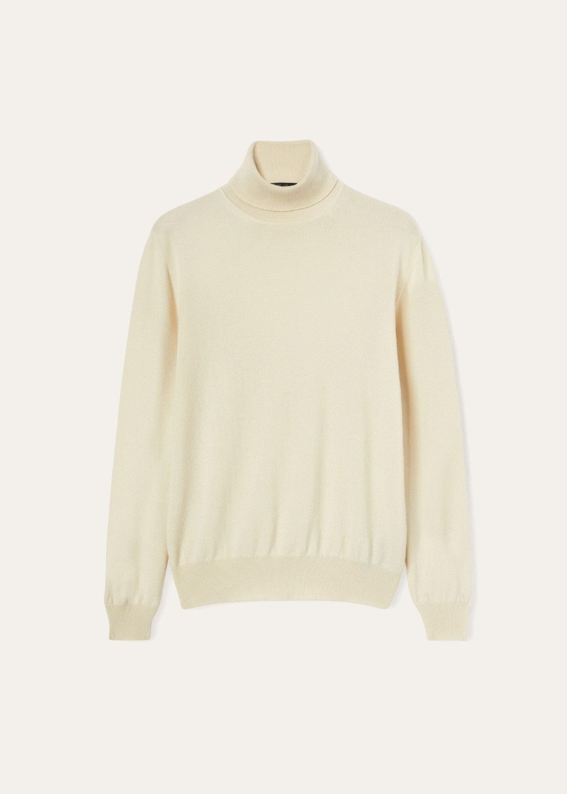 Loro Piana o1srvl11e1224 Baby Cashmere Turtleneck Sweater in Off White Size US L / EU 52-54 / 3 - 1 Thumbnail
