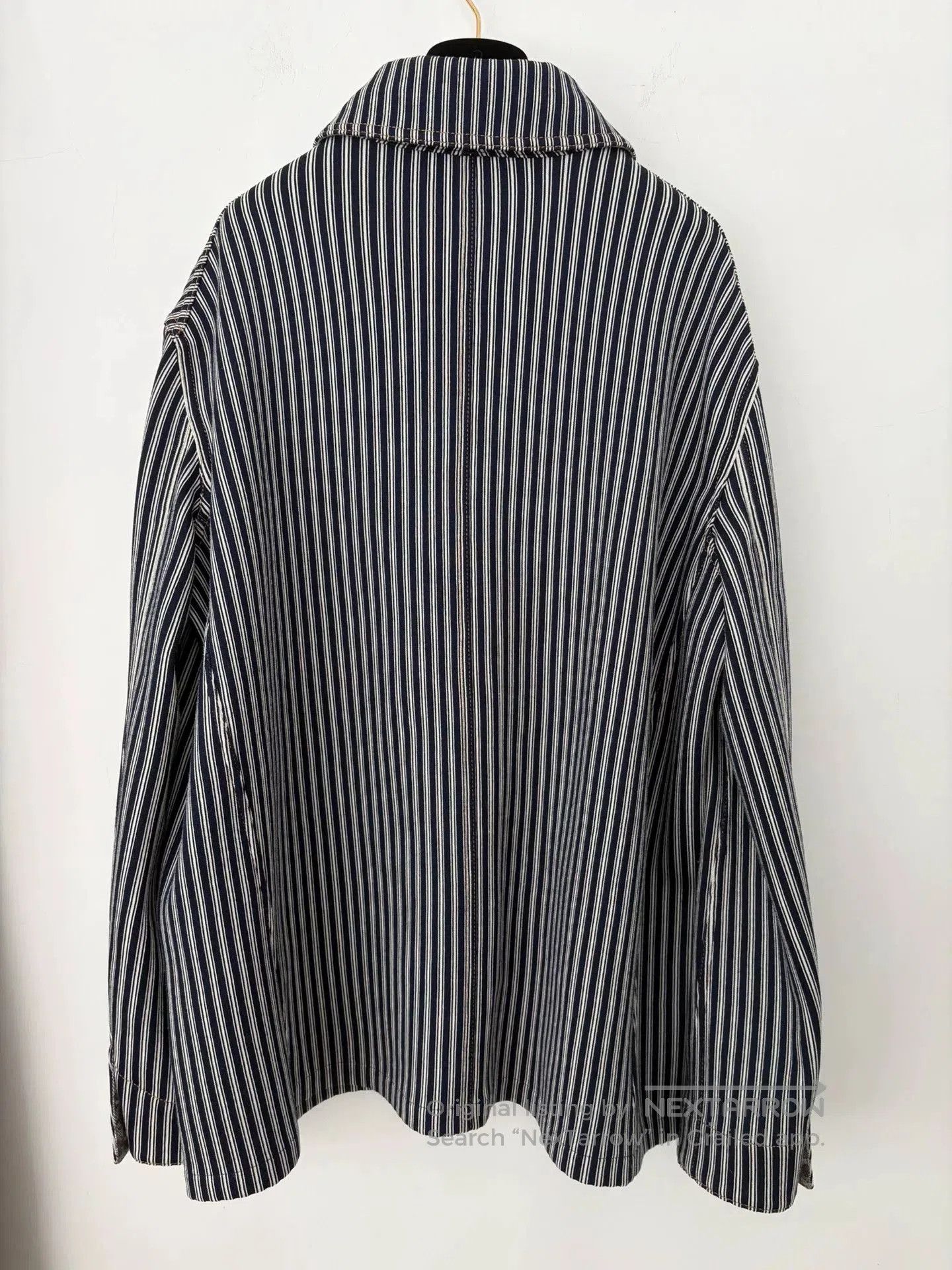 Chanel Chanel Blue White Stripe Shirt Jacket. Size US L / EU 52-54 / 3 - 2 Thumbnail