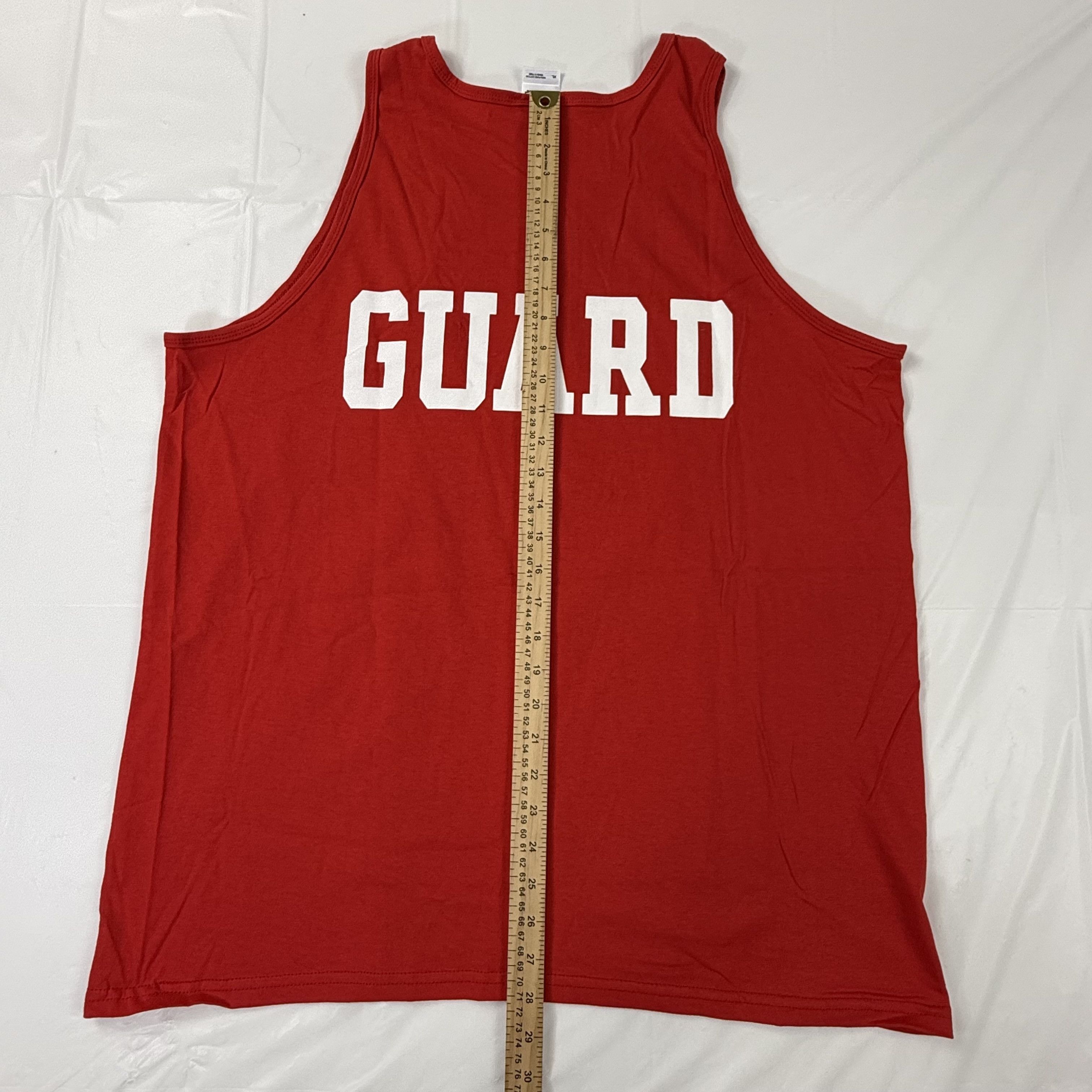 Gildan Gildan Mens XL Lifeguard YMCA Tank Top Sleeveless Cotton Size US XL / EU 56 / 4 - 3 Thumbnail