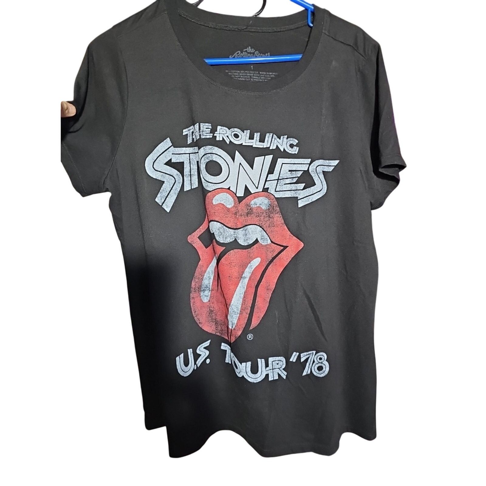 The Rolling Stones THE ROLLING STONES U.S. Tour of ‘78 Distressed LARGE Black Size US L / EU 52-54 / 3 - 1 Thumbnail