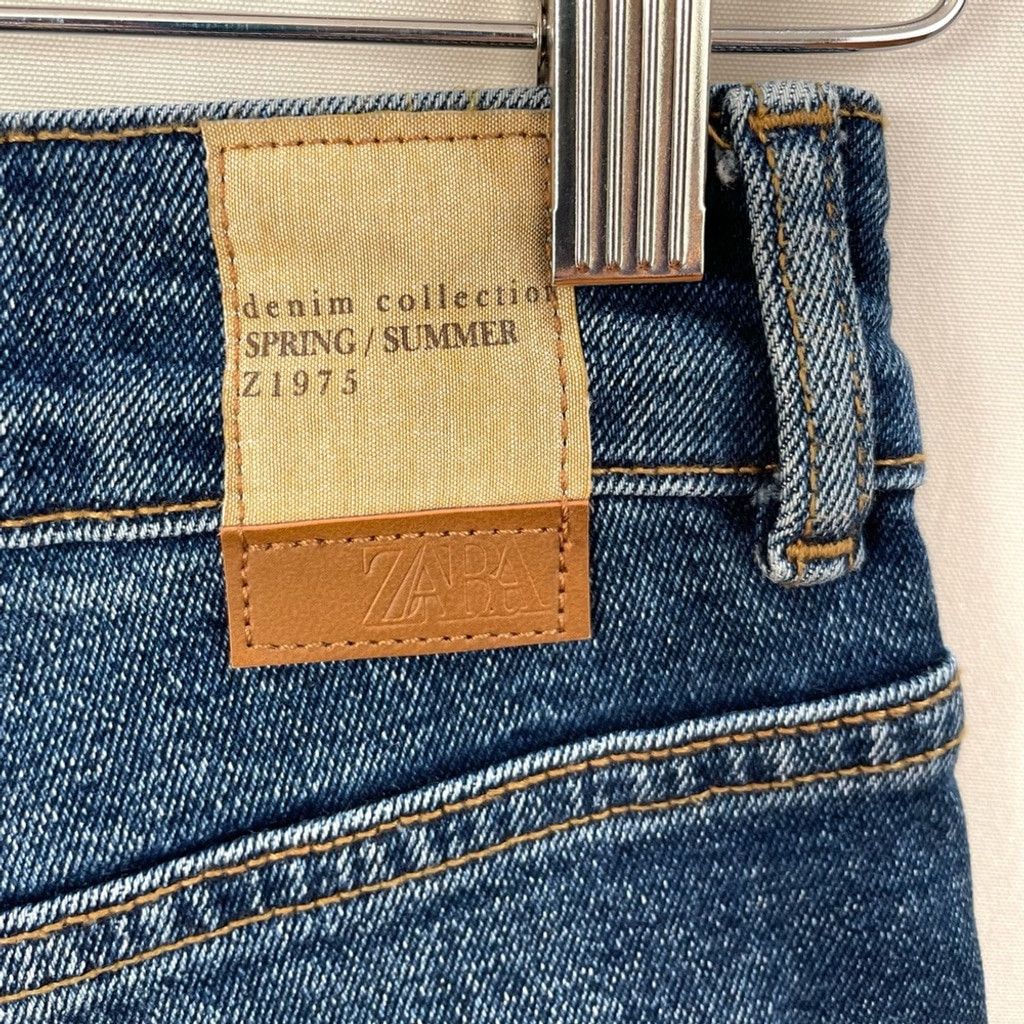 Zara Zara High Rise Straight Medium Distressed Jeans Size 4 Size 27" / US 4 / IT 40 - 6 Thumbnail