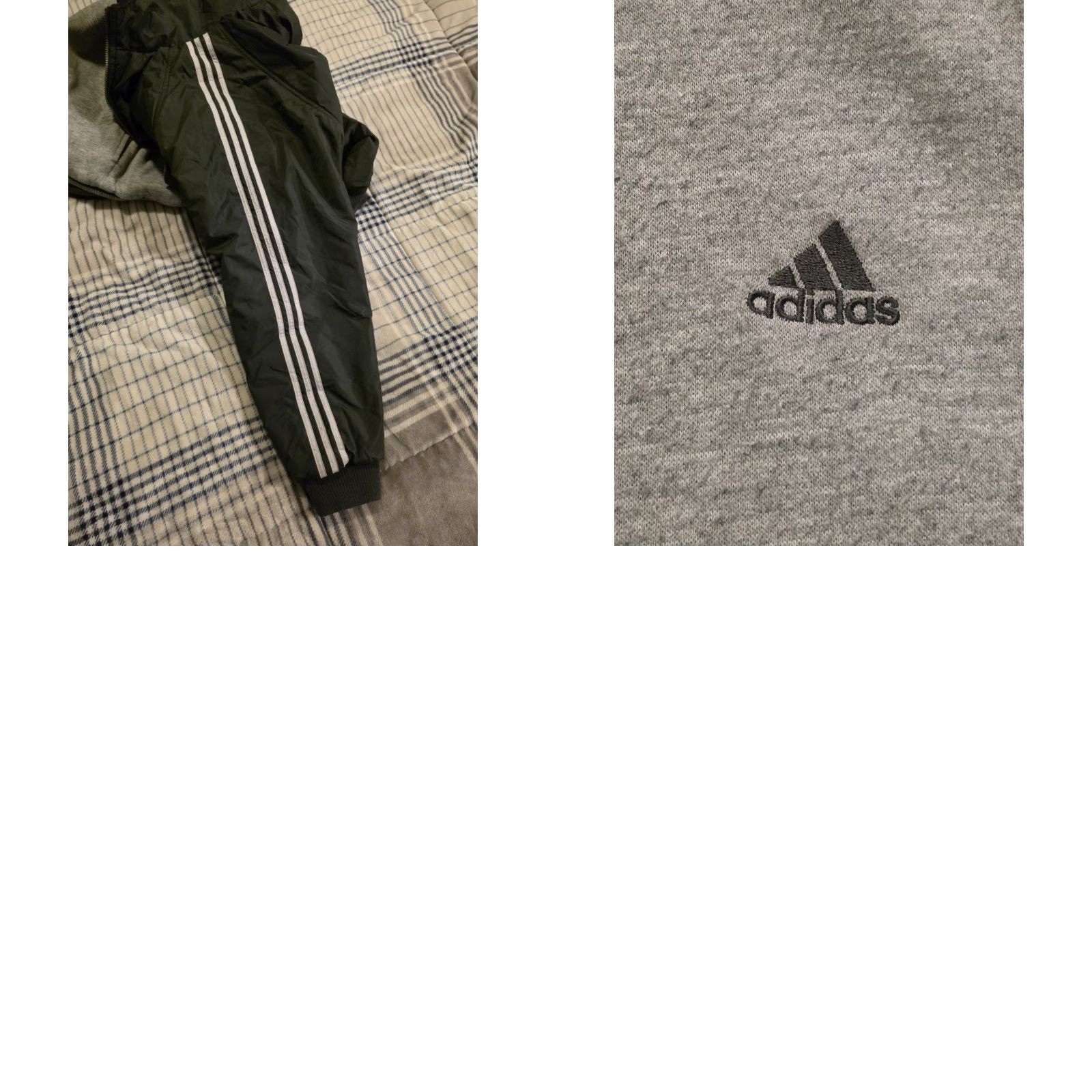 Adidas VINTAGE Adidas Reversible Bomber Jacket Men's XL Forest Green/Gray Hooded Zip Full Zip 90s Sports Retro Light Weight Winter Fall Spring Walking Hiking Size US XL / EU 56 / 4 - 10 Thumbnail