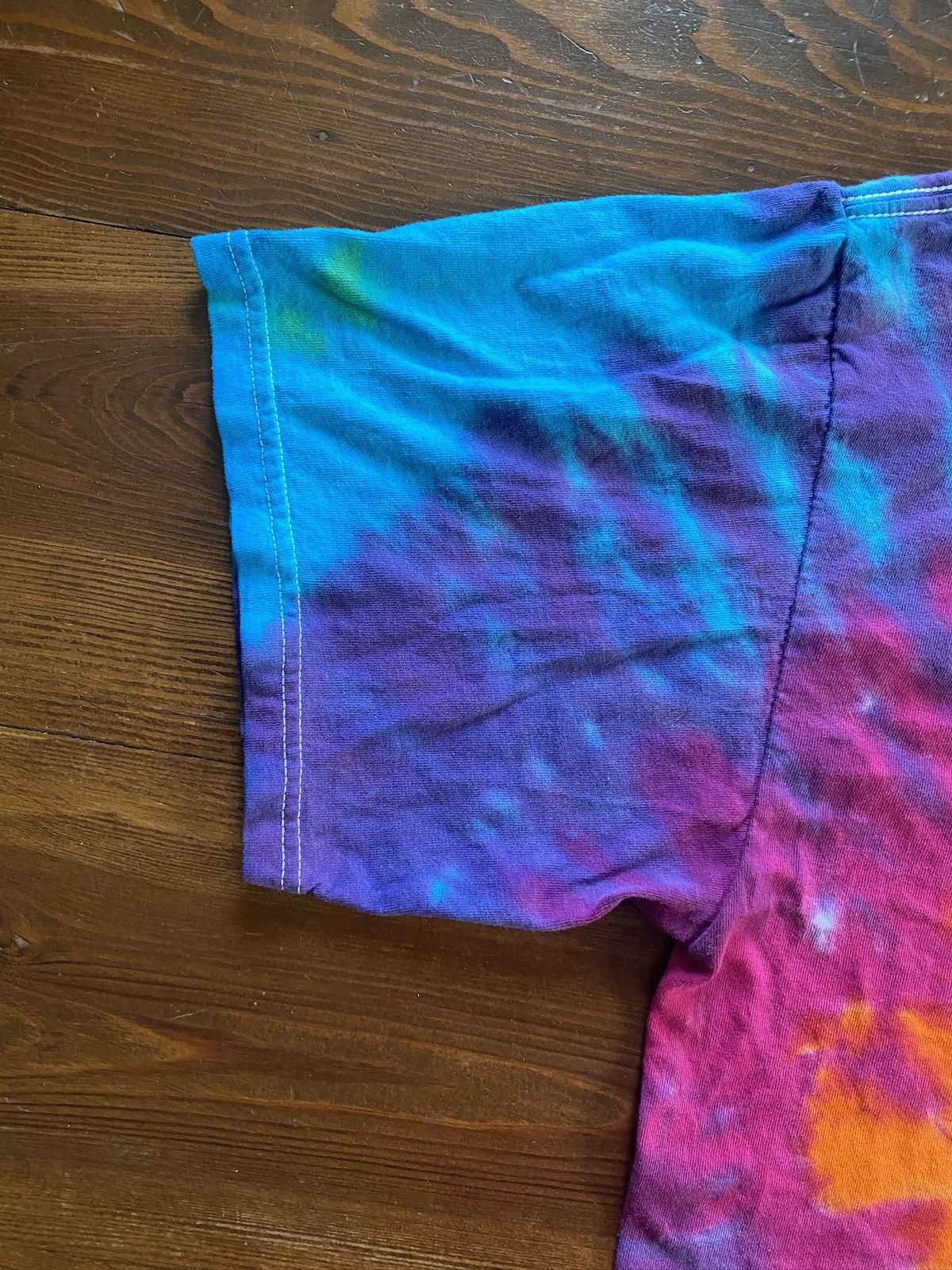 Cartoon Network Vintage Y2K Power Puff Girls Patch Tie Dye Tee Size US XL / EU 56 / 4 - 12 Thumbnail