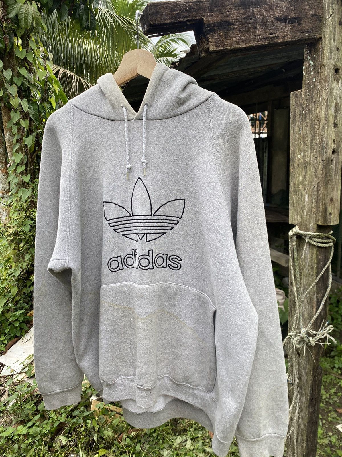 Adidas Vintage Vintage Adidas Hoodie Big Logo Grailed