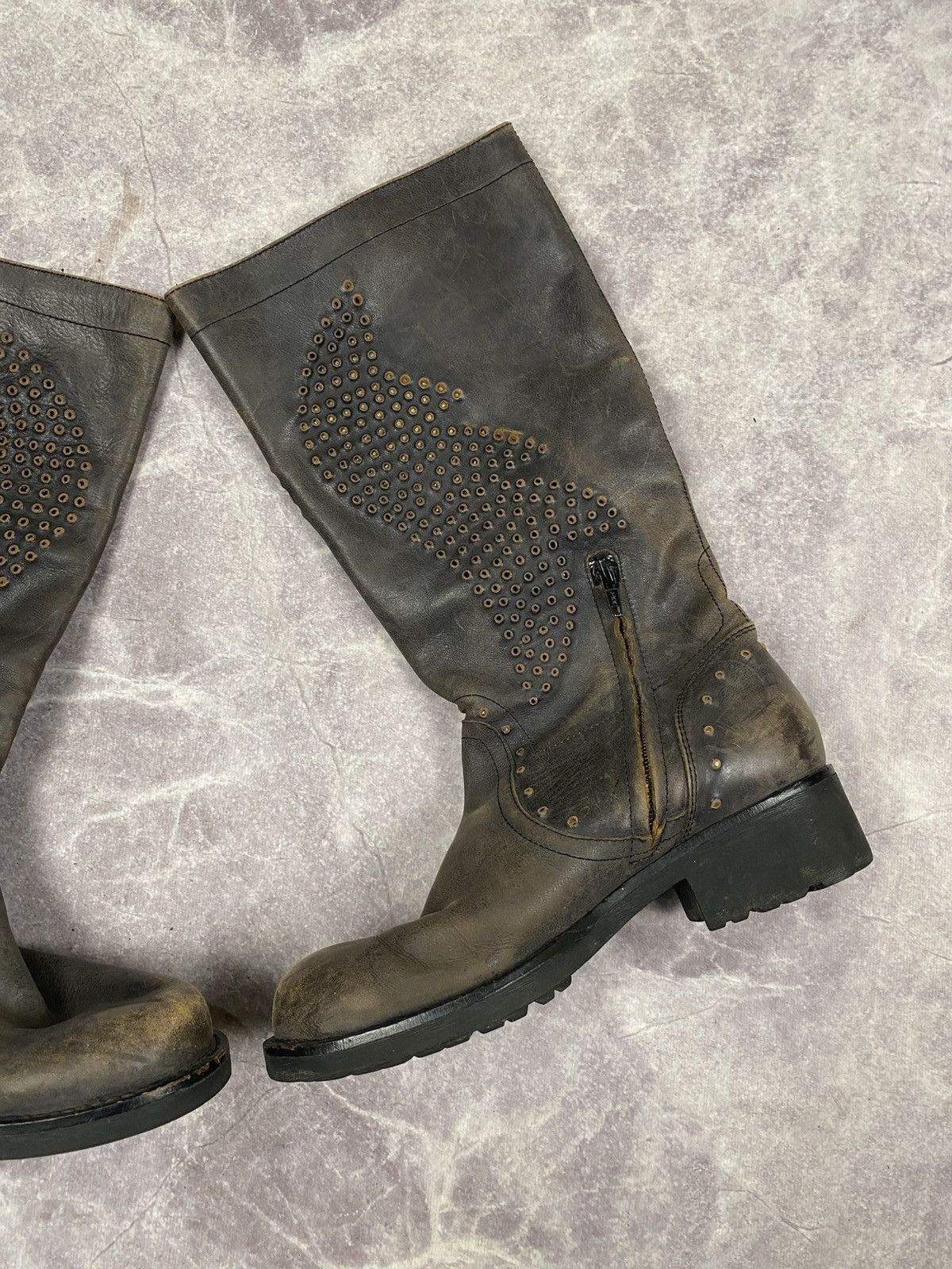 ASH ASH Leather Perforations High Avantgarde Boots Size: 36 Size US 6 / IT 36 - 5 Thumbnail