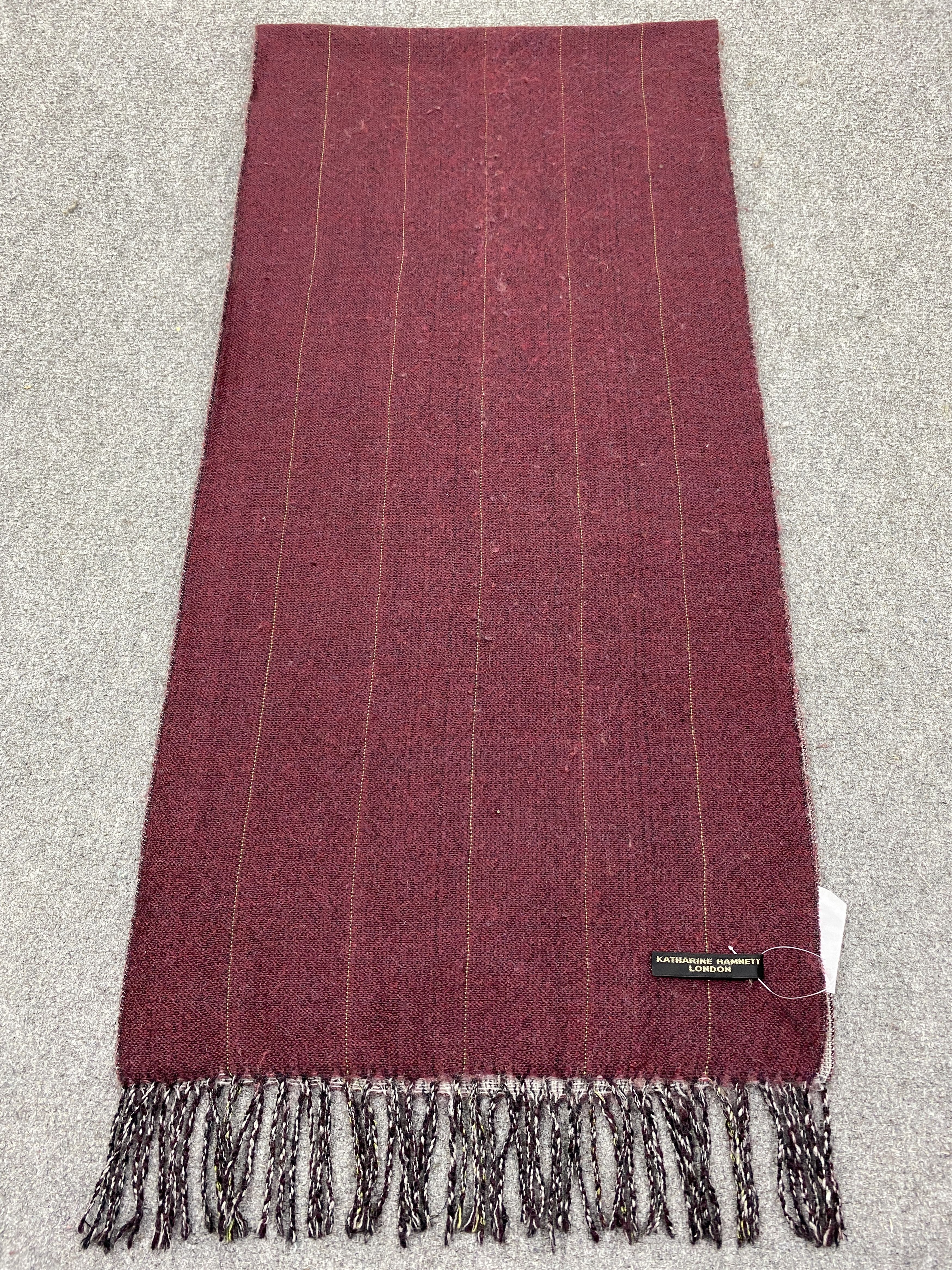 Katharine Hamnett London Vintage Katharine Hamnett Scarf Muffler Scarves SC0292 Size ONE SIZE - 2 Thumbnail