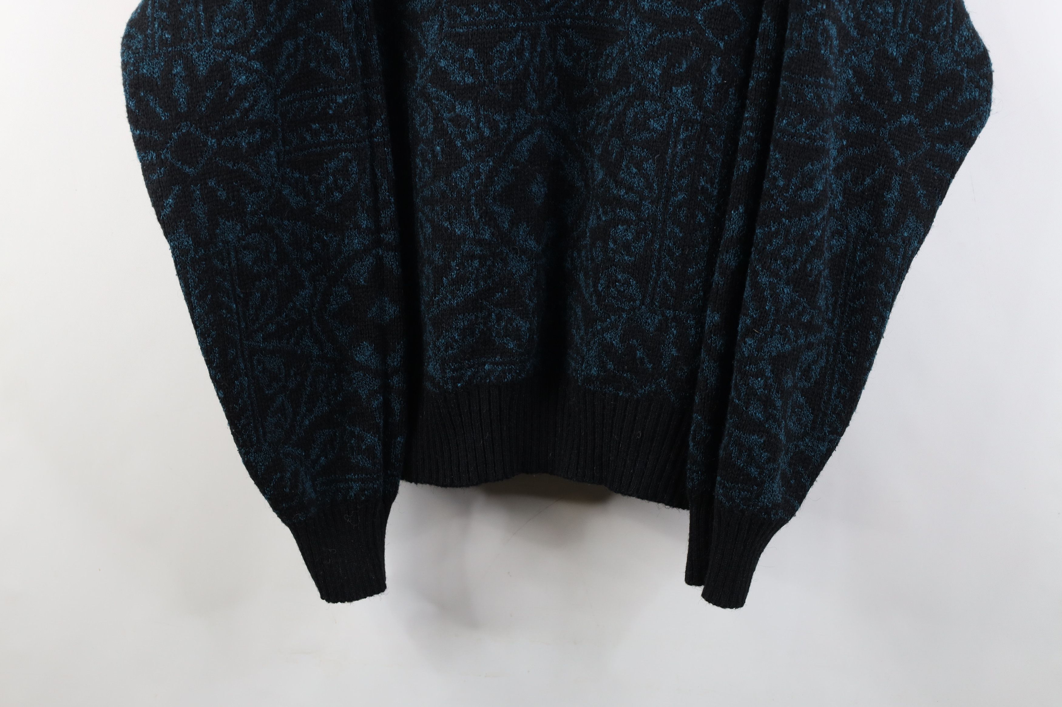 Vintage Vintage 90s Streetwear Flower Knit Crewneck Sweater Size US L / EU 52-54 / 3 - 3 Thumbnail