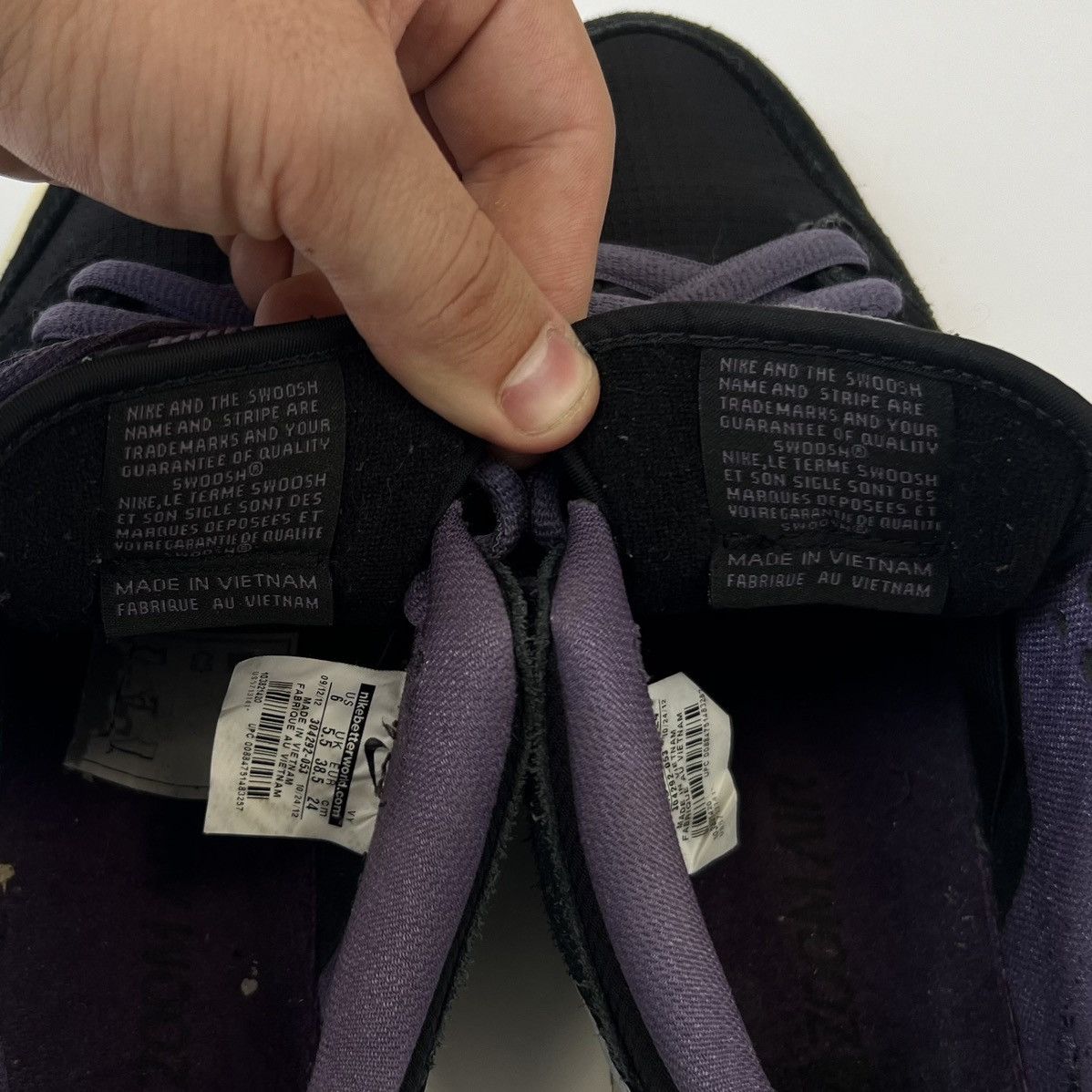 Nike × Vintage Sneakers Nike SB Dunk Low Pro Black Canyon Purple Grey Size US 6 / EU 39 - 13 Thumbnail