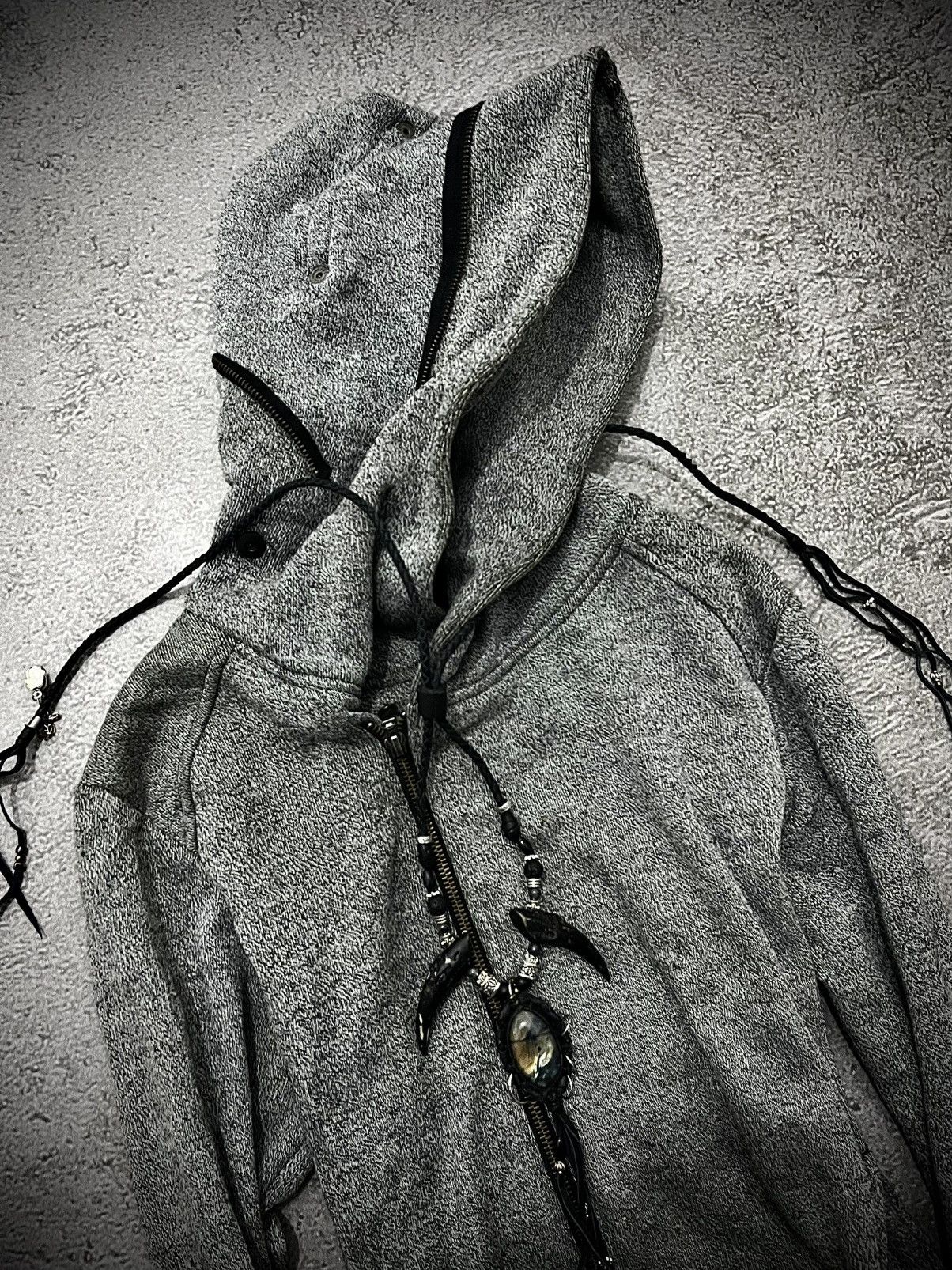 GOSTAR DE FUGA 2000s Fuga Asymmetric Destroy Bono Hood Jakcet Size US M / EU 48-50 / 2 - 6 Thumbnail