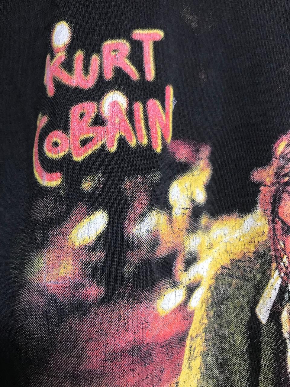 Band Tees Nirvana Kurt Cobain Moving Blue Band T Shirt Size US M / EU 48-50 / 2 - 6 Thumbnail