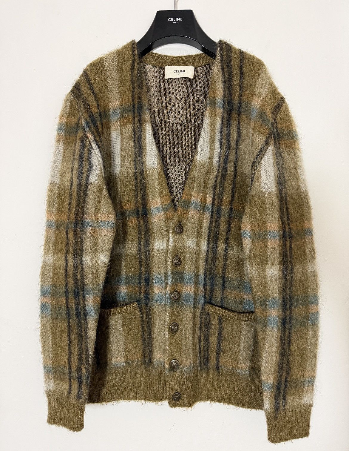 Celine FW20 Grounge Mohair Cardigan Size US M / EU 48-50 / 2 - 1 Thumbnail