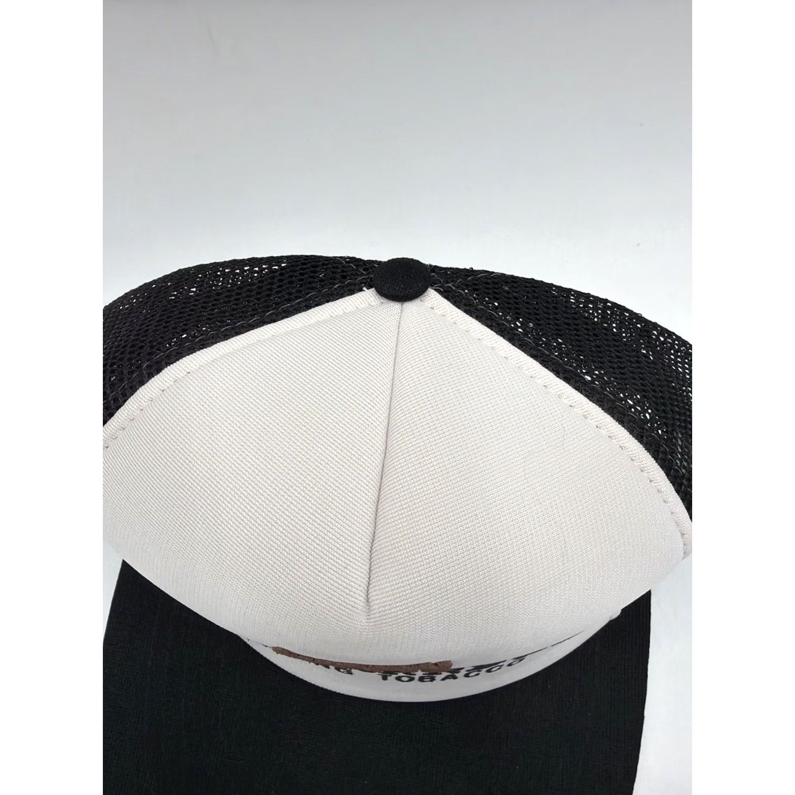 Vintage VINTAGE Levi Garrett Chewing Tobacco Snapback Hat M/L Men Brown Black White USA 80s Patch Adjustable Mens Size ONE SIZE - 4 Thumbnail
