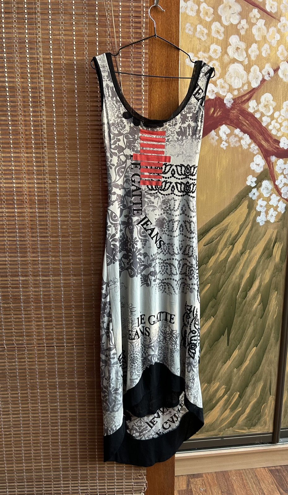 Vintage Vintage Legatte Jeans Mesh Printed Sleeveless Maxi Dress Size S / US 4 / IT 40 - 1 Thumbnail