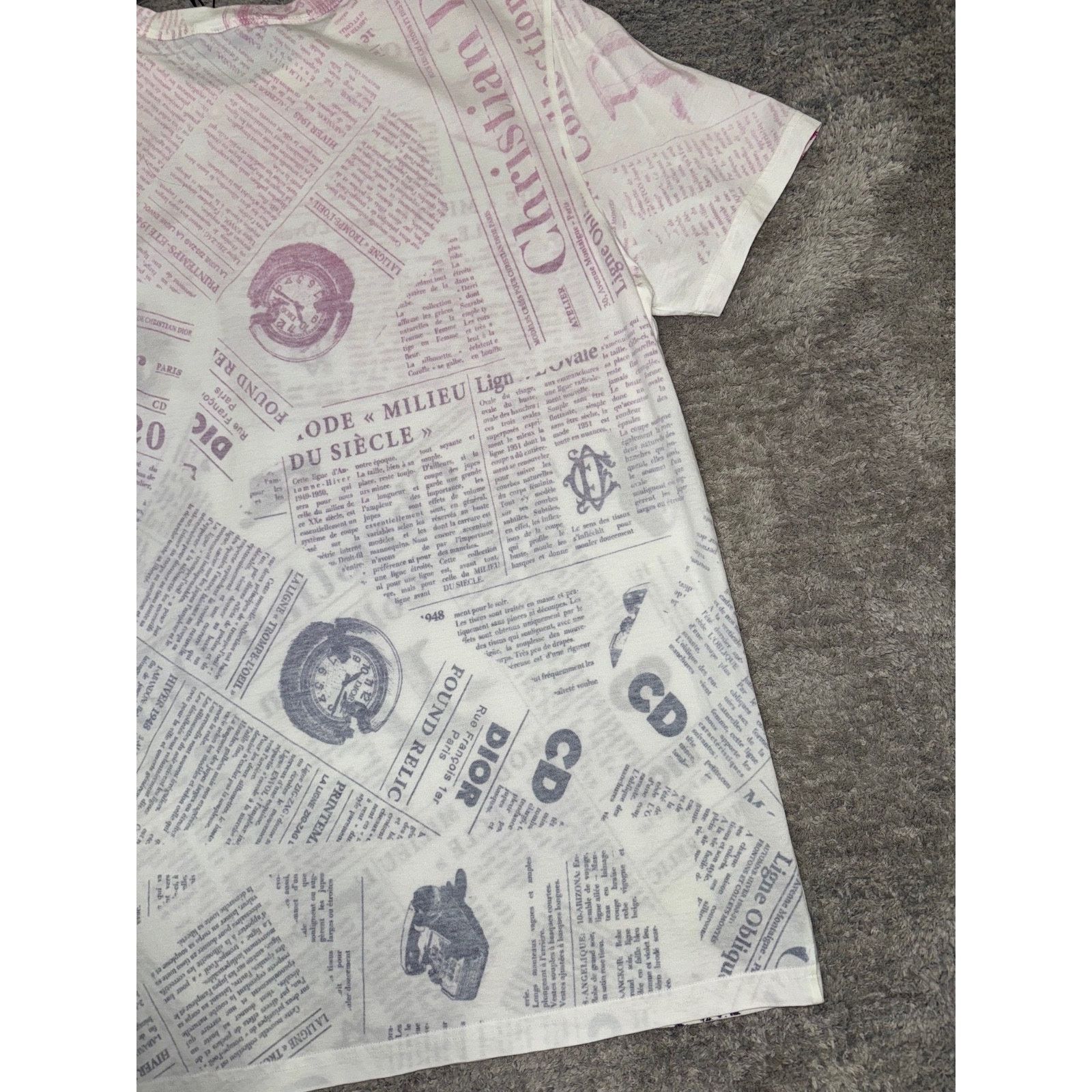 Dior x Daniel Arsham Logo Short Sleeve Shirt T-Shirt Medium