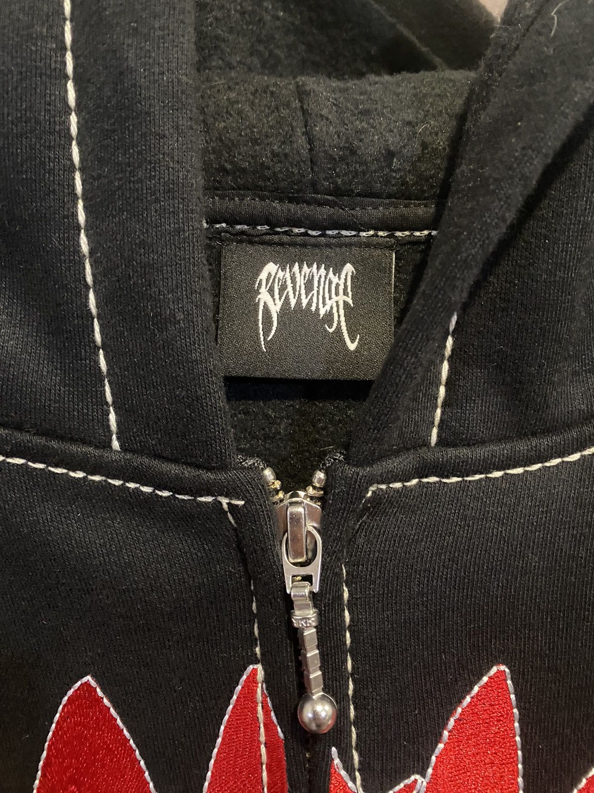 Revenge Bred Contrast Zip Up Hoodie Size US XL / EU 56 / 4 - 3 Thumbnail