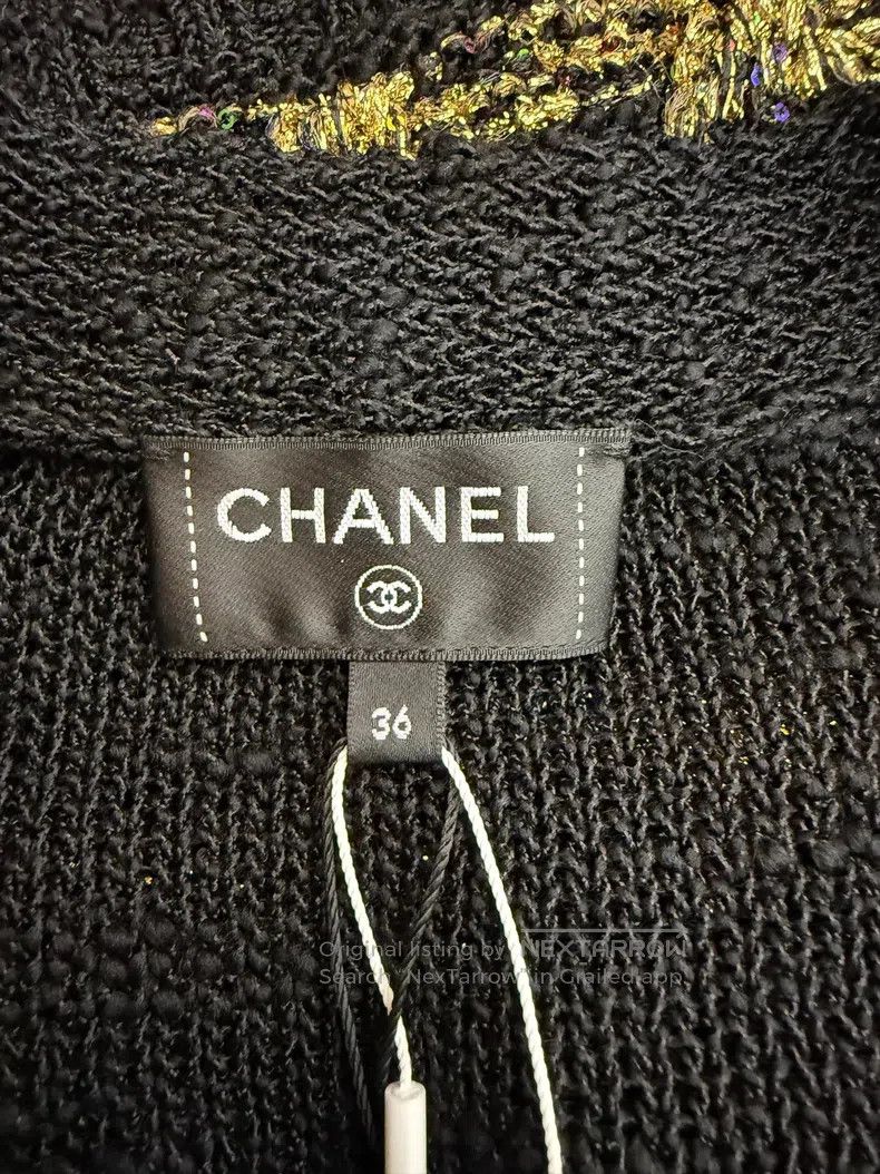 Chanel Chanel 25A High-end Handicraft Series Black and Gold Embro Size XS / US 0-2 / IT 36-38 - 3 Thumbnail