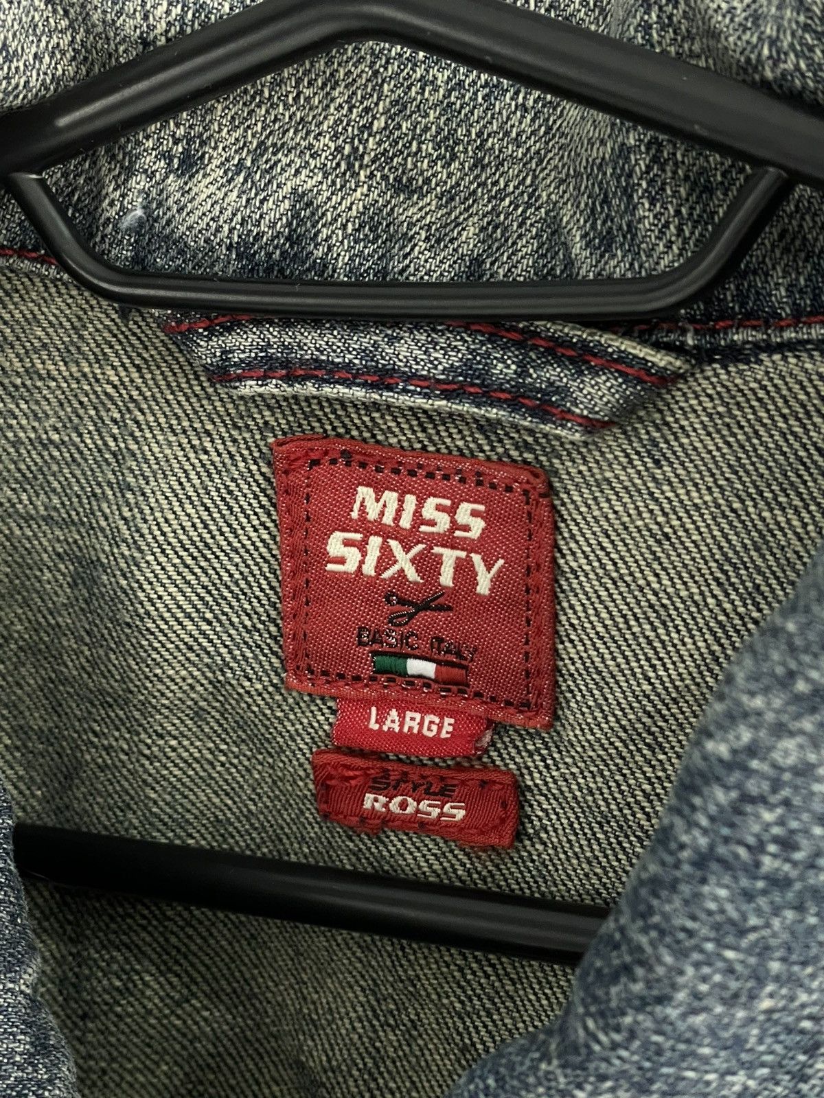 Hysteric Glamour × Japanese Brand × Miss Sixty Vintage Y2K Miss Sixty Denim Jacket Size L / US 10 / IT 46 - 7 Thumbnail