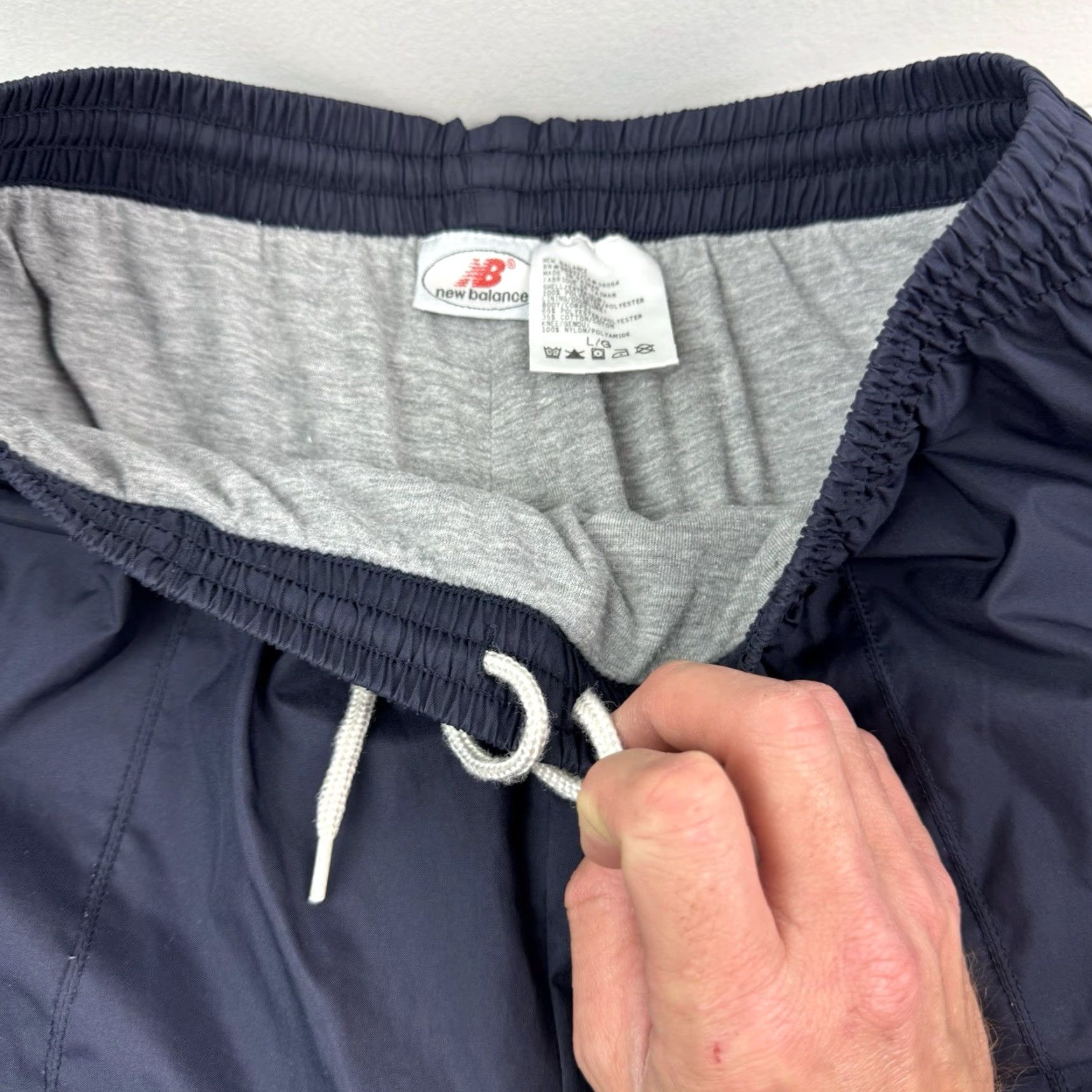 New Balance Vintage New Balance Track Pants Mens Large Blue 90s Hipster Grunge Baggy Elastic Waist Sports Size US 33 - 7 Thumbnail