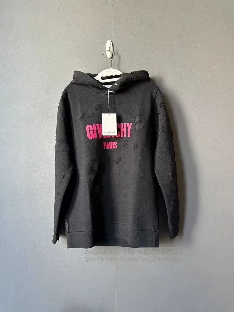 Givenchy Givenchy Distressed Hole Hoodie. Size US XS / EU 42 / 0 - 1 Thumbnail