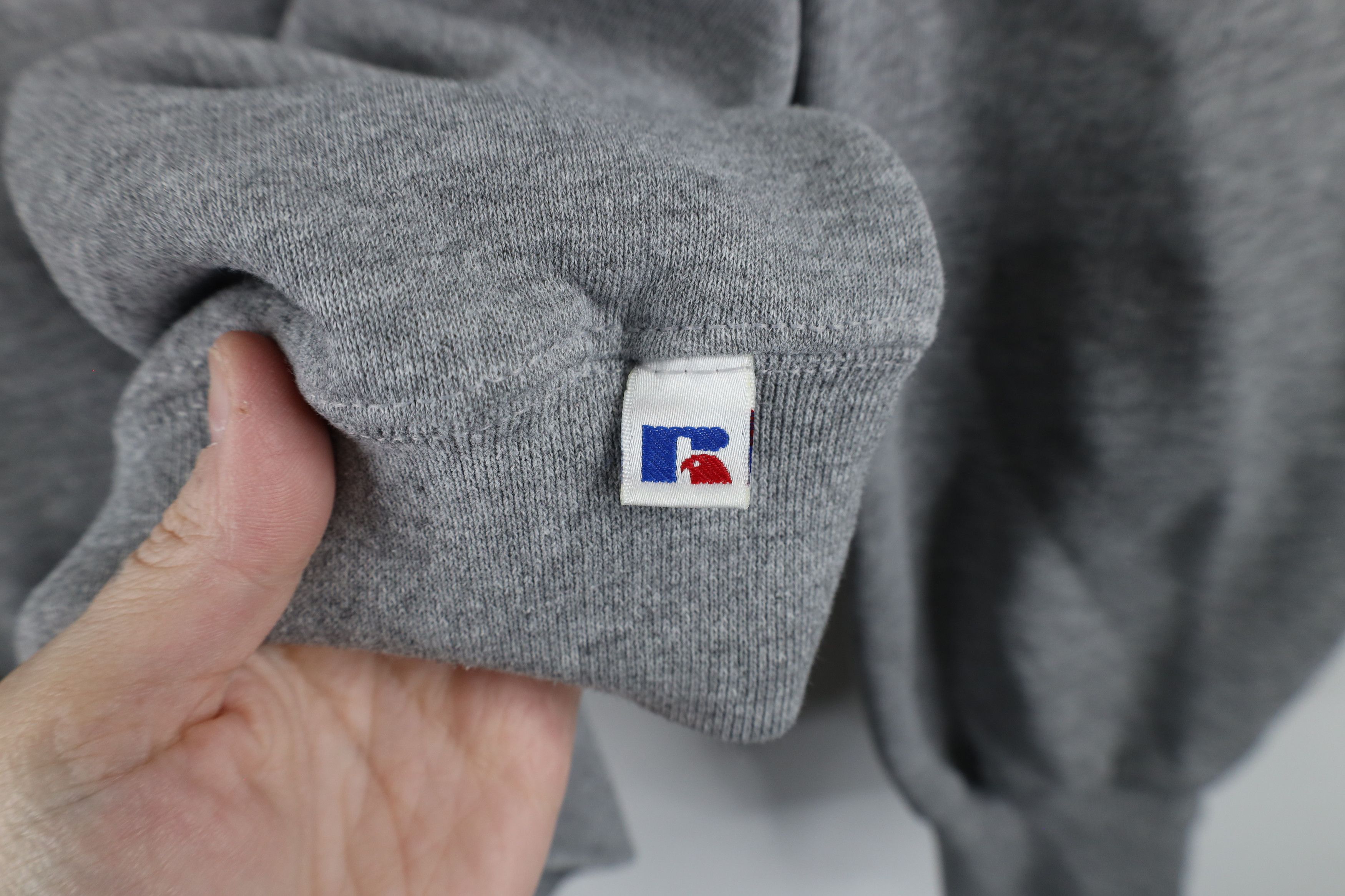 Russell Athletic × Vintage Vintage 90s Russell Athletic Crewneck Sweatshirt Gray Size US XL / EU 56 / 4 - 4 Thumbnail