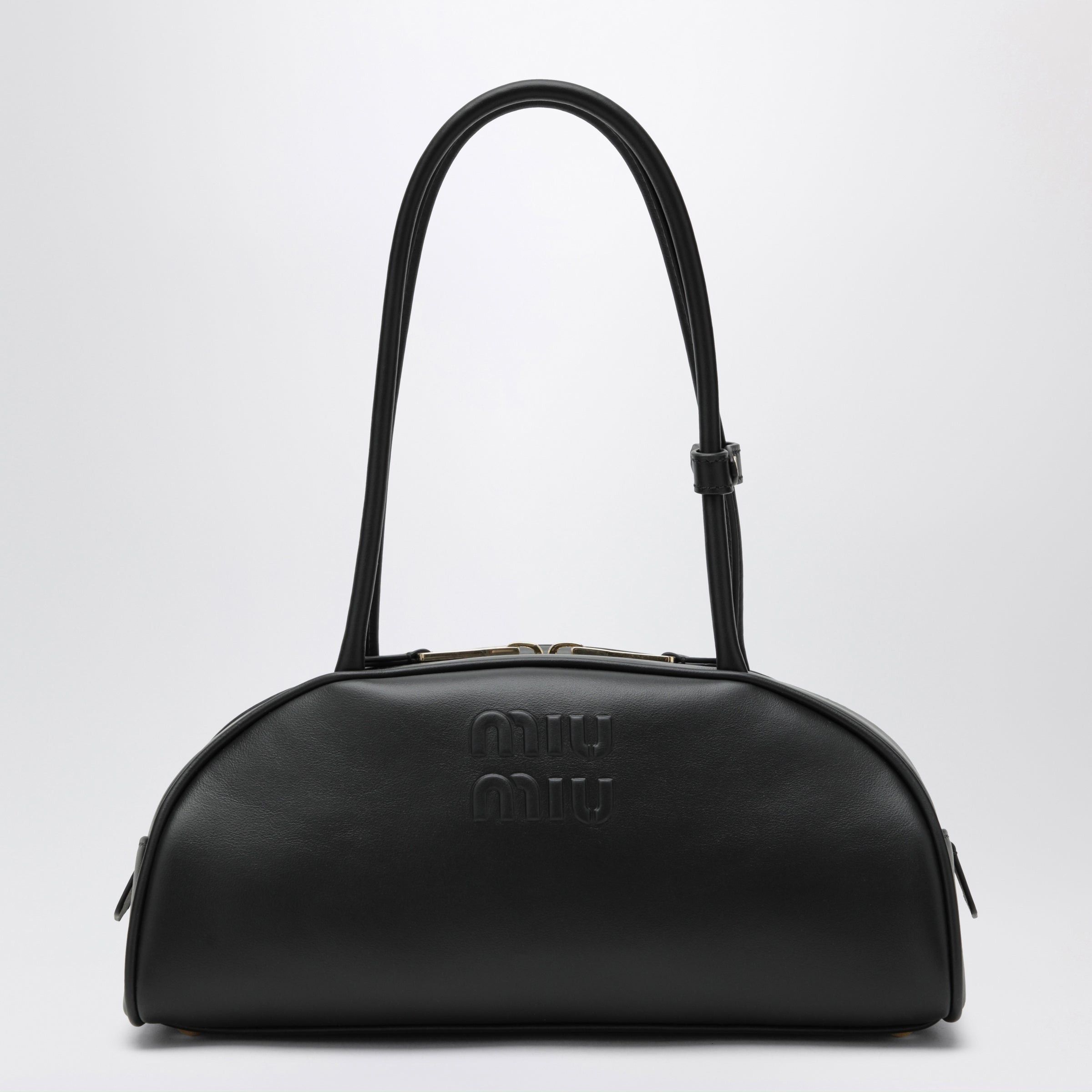 Miu Miu Miu Miu Medium Beau Bag In Black Leather Size ONE SIZE - 1 Thumbnail