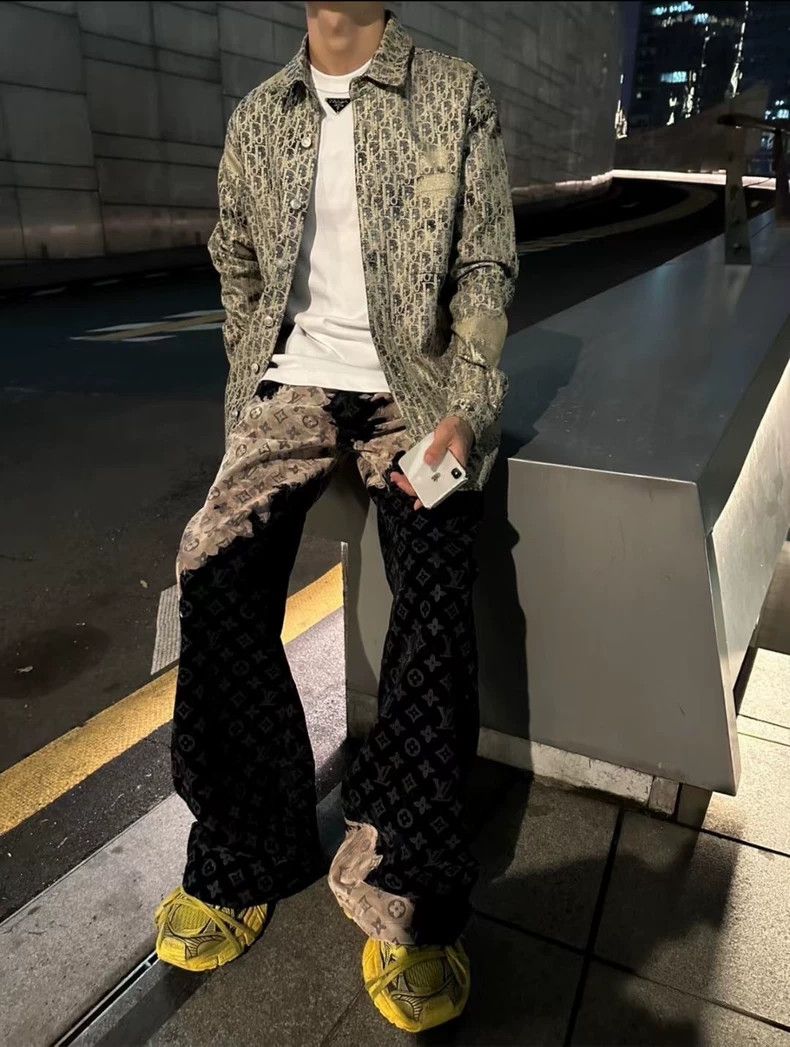 Louis Vuitton Louis Vuitton SS24 Fire Cloud Full Print Jeans 2501-Nextarr Size US 32 / EU 48 - 8 Thumbnail