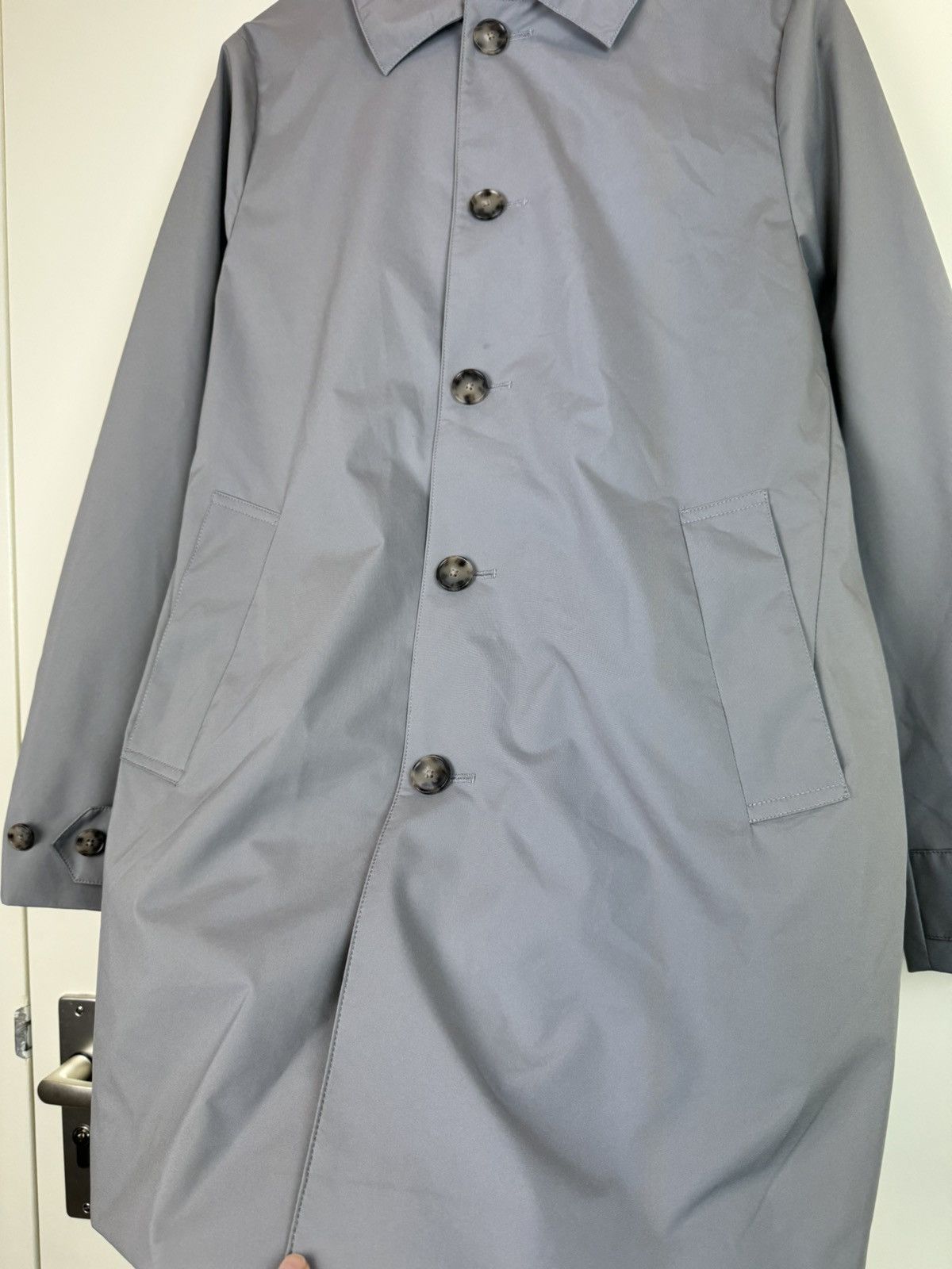 SHINE LUXURY ATELIER MUNRO Frost GGray Car Coat Loro Piana Storm System M Size US M / EU 48-50 / 2 - 8 Thumbnail
