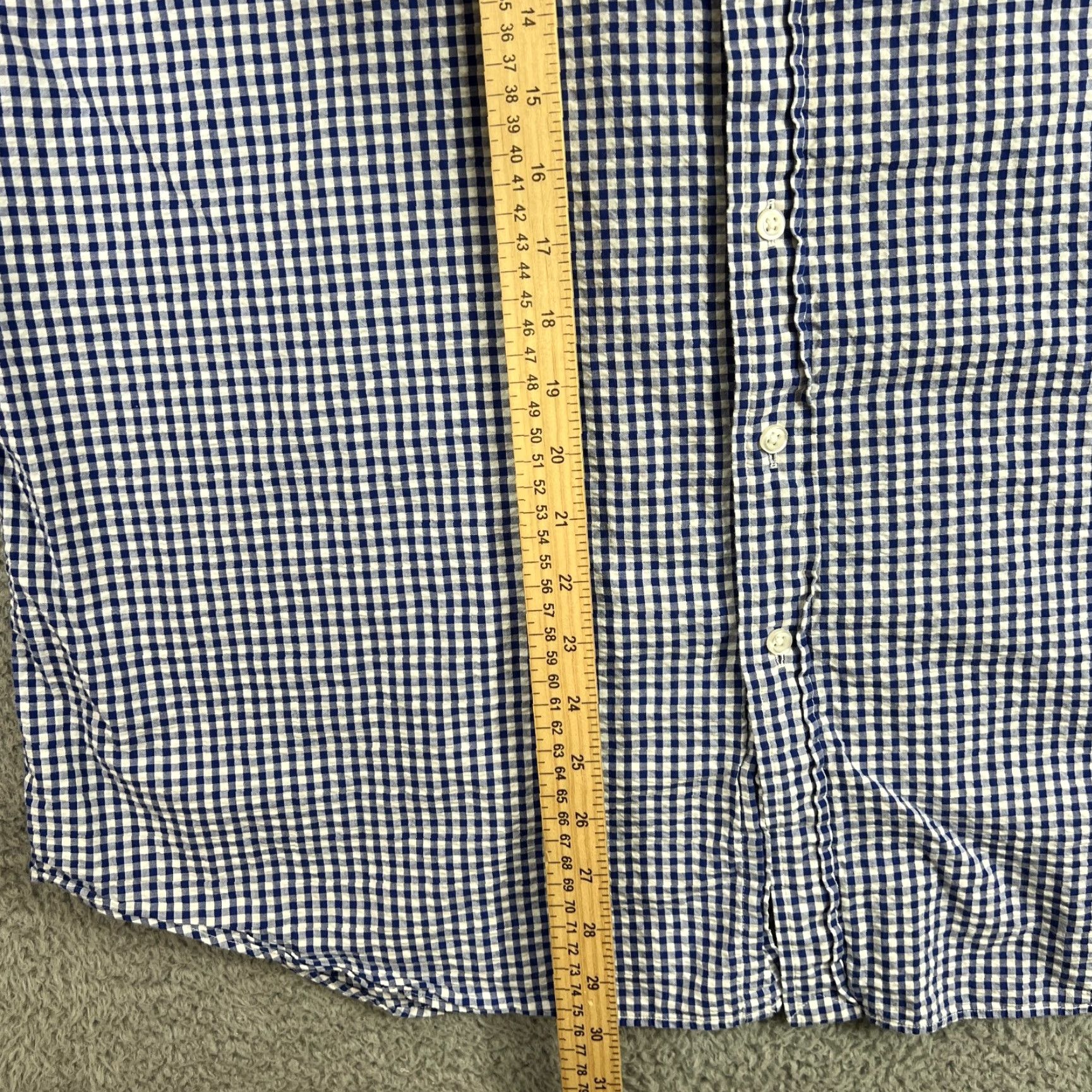 Ralph Lauren Ralph Lauren Shirt Mens 2XL Blue Check Pony Button Up Short Sleeve Size US XXL / EU 58 / 5 - 6 Thumbnail