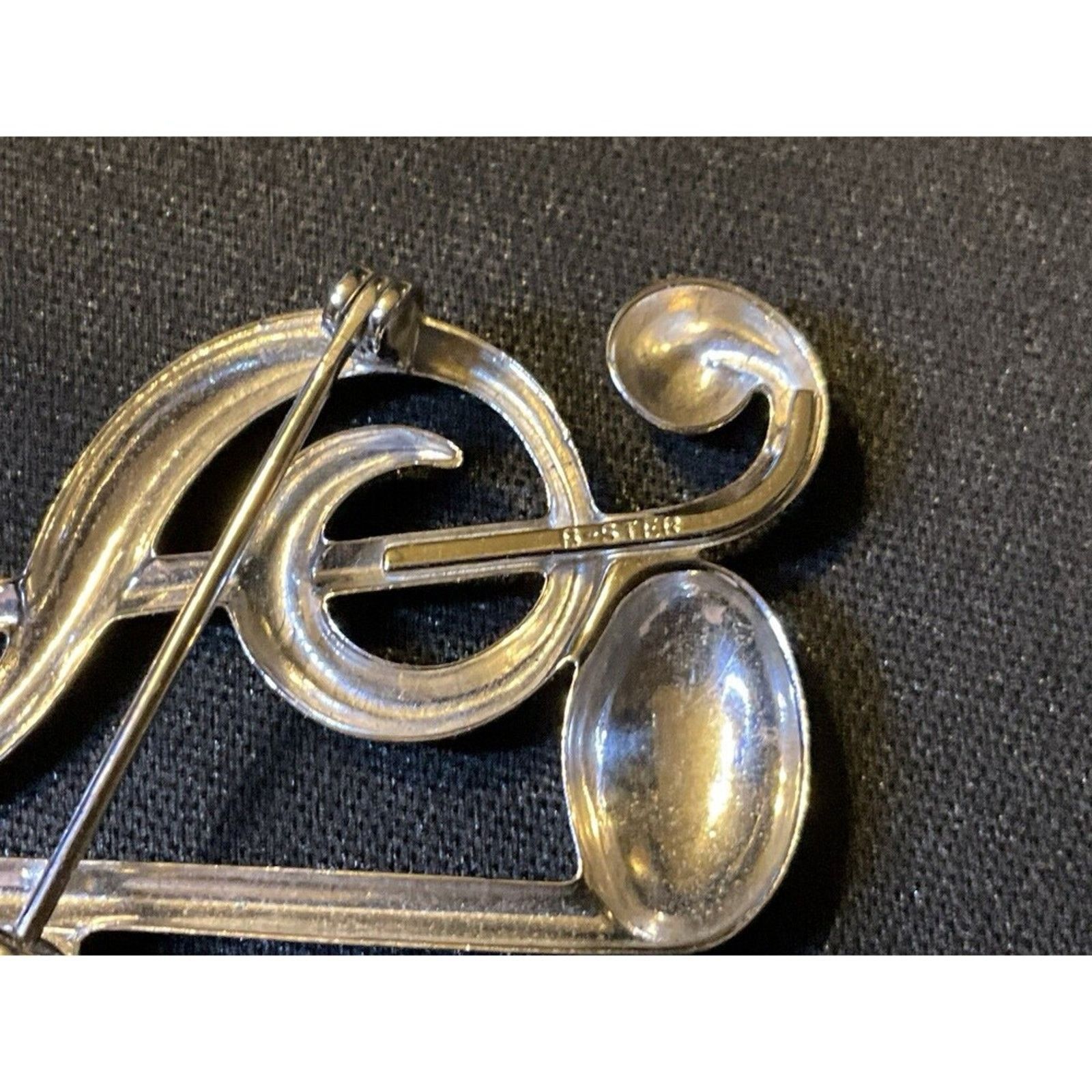 Other B-Sterling Treble Clef Brooch Size ONE SIZE - 5 Thumbnail