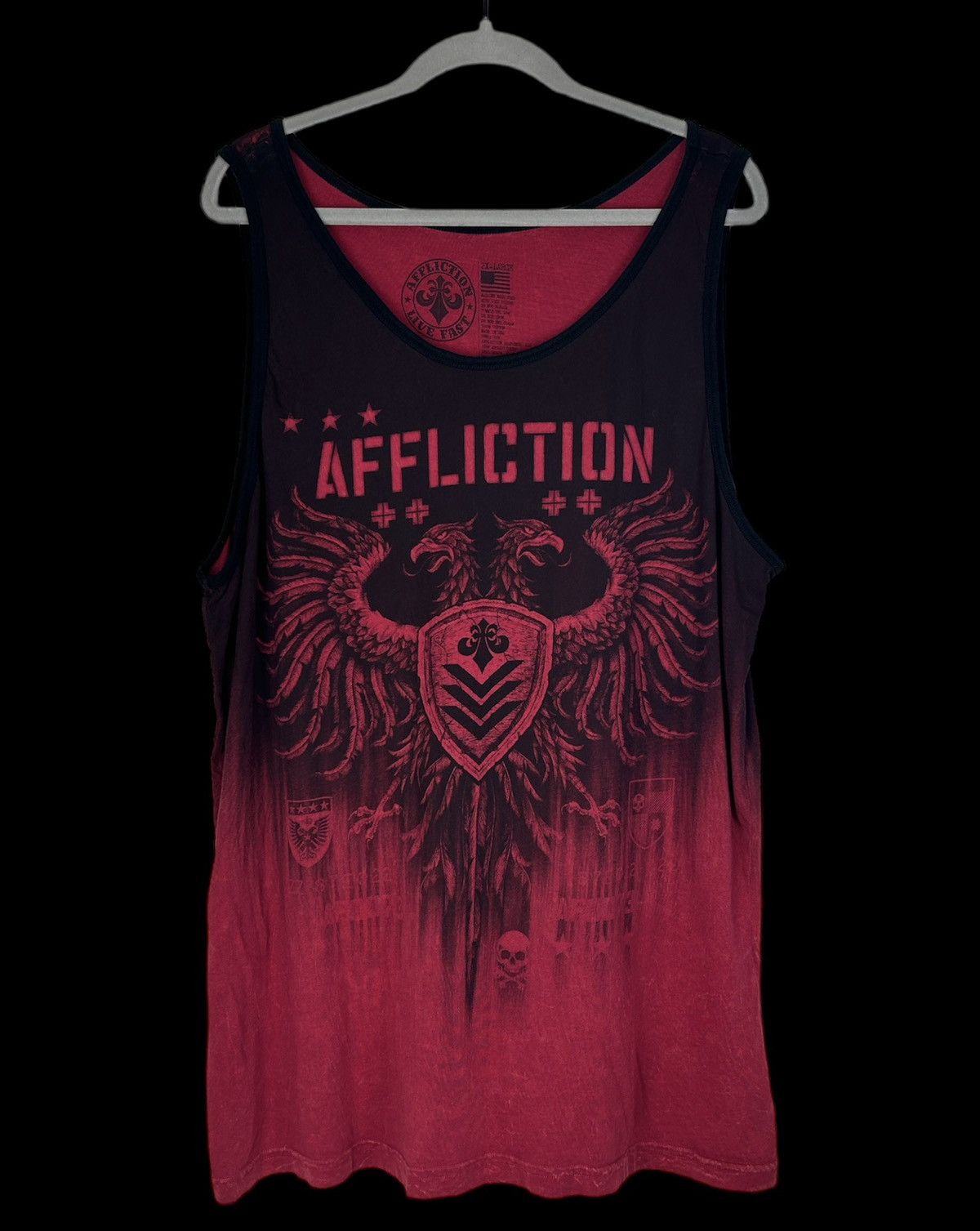 14th Addiction × Affliction Affliction Tank Top Double Headed Eagle Size US XXL / EU 58 / 5 - 1 Thumbnail