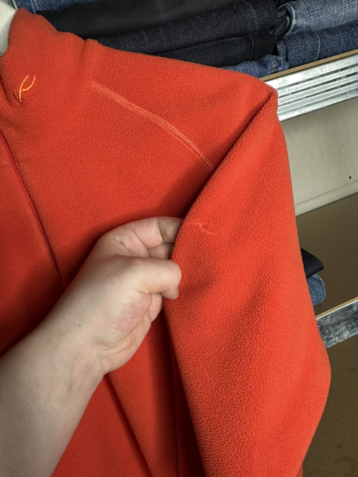 KJUS Kjus Systems Fleece Pullover Half Zip Orange Woman’s Size L Size L / US 10 / IT 46 - 4 Thumbnail