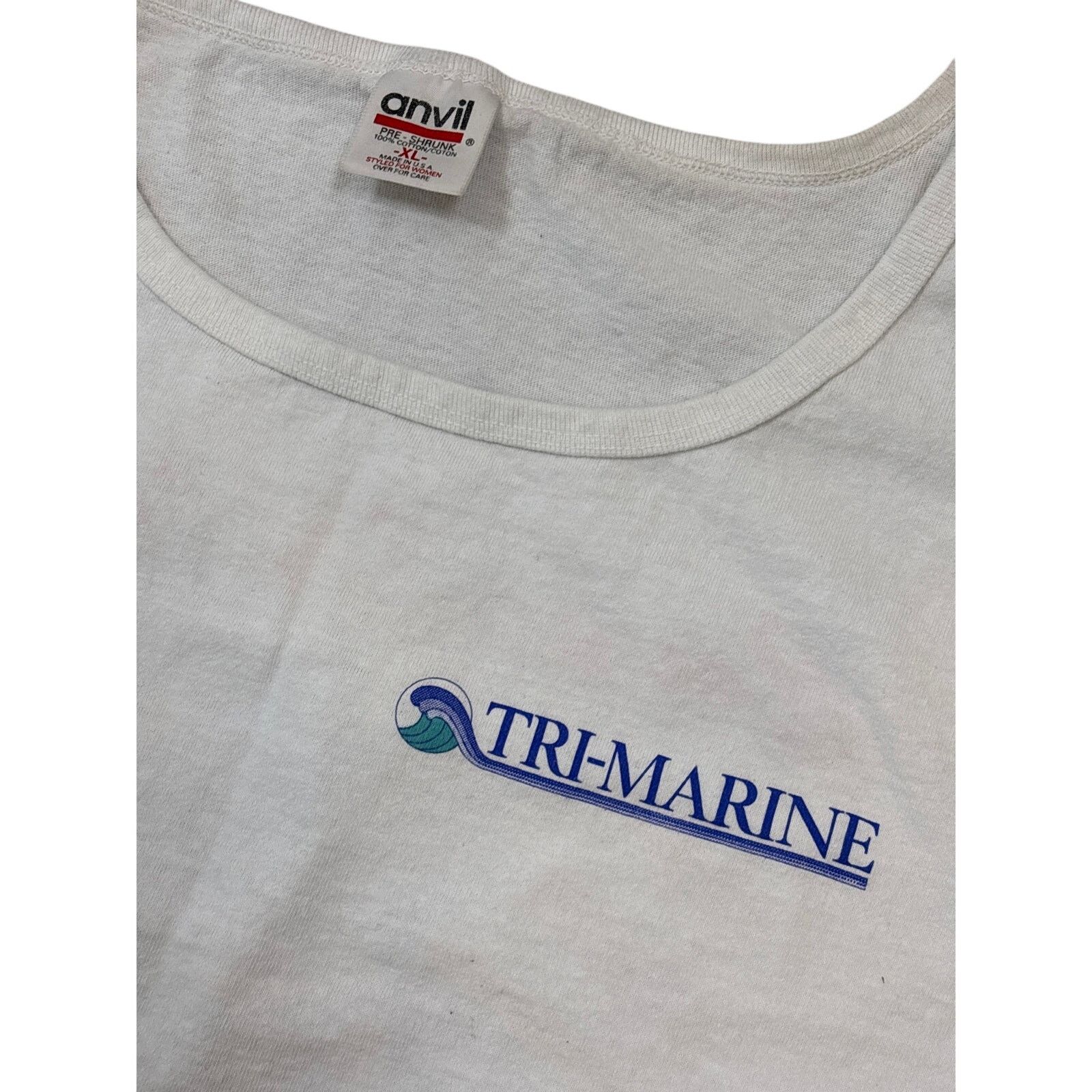 Anvil Vtg 1998 Coupe du Monde France 98 Tri-Marine tank top XL Size US XL / EU 56 / 4 - 4 Thumbnail