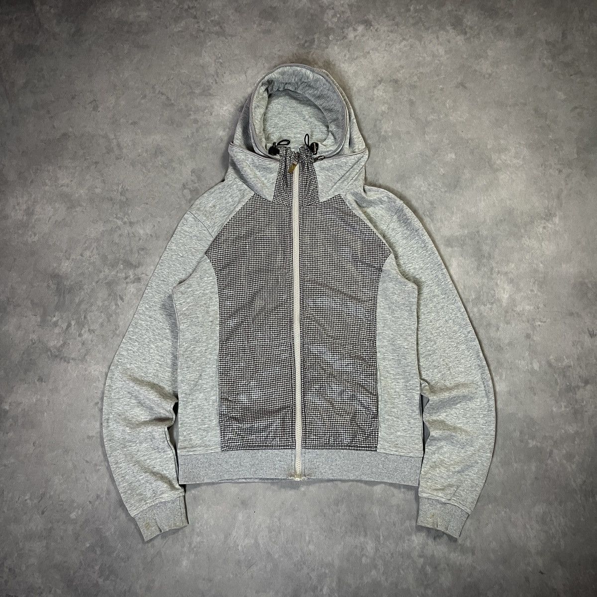 CABANE de ZUCCa Cabane de Zucca Houndstooth Zip Hoodie Japanese Designer Size US S / EU 44-46 / 1 - 1 Thumbnail
