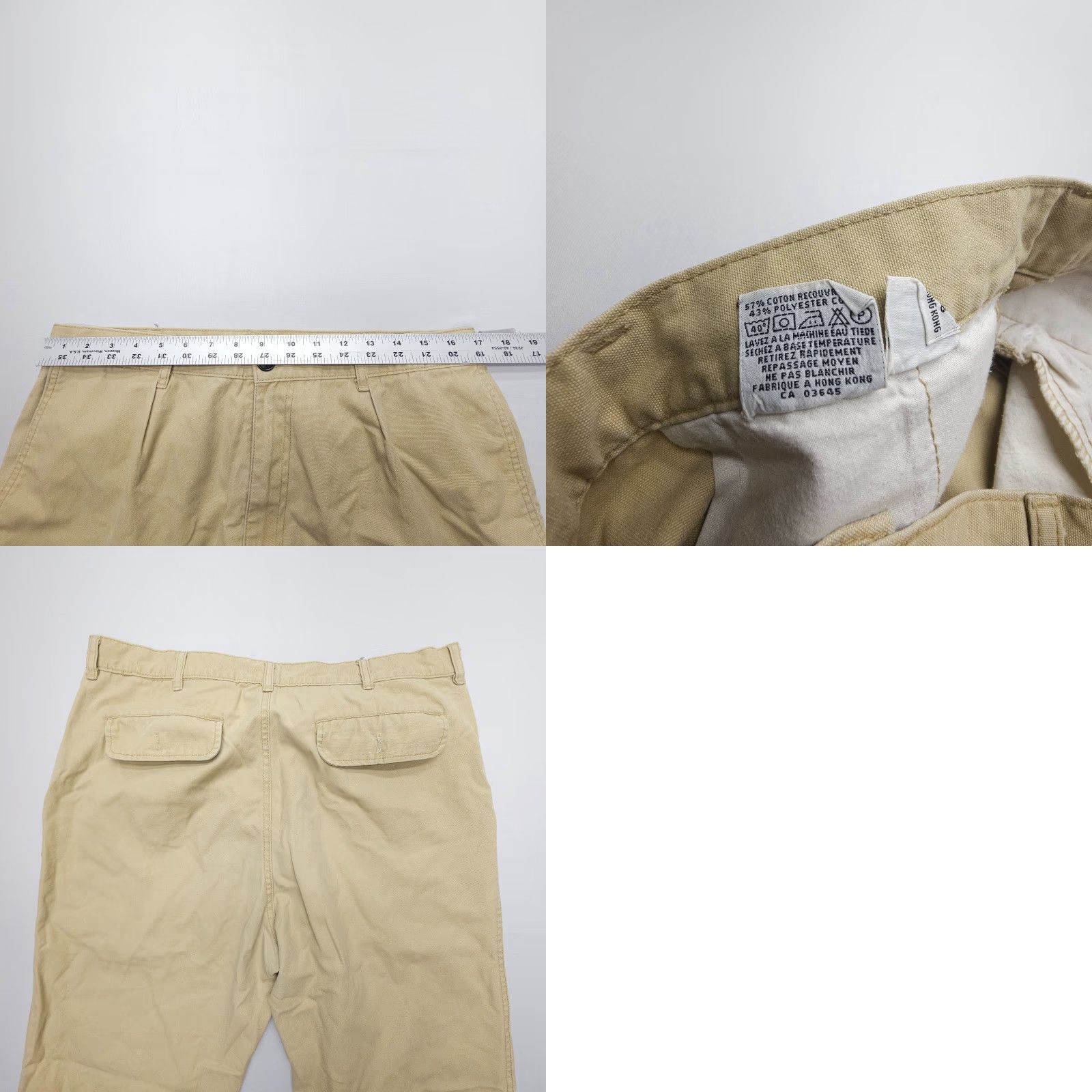 Patagonia VINTAGE Patagonia DualSpun Pants Mens 36 (34x30) Gorpcore Pleated Cuffed Canvas Size US 36 / EU 52 - 9 Thumbnail