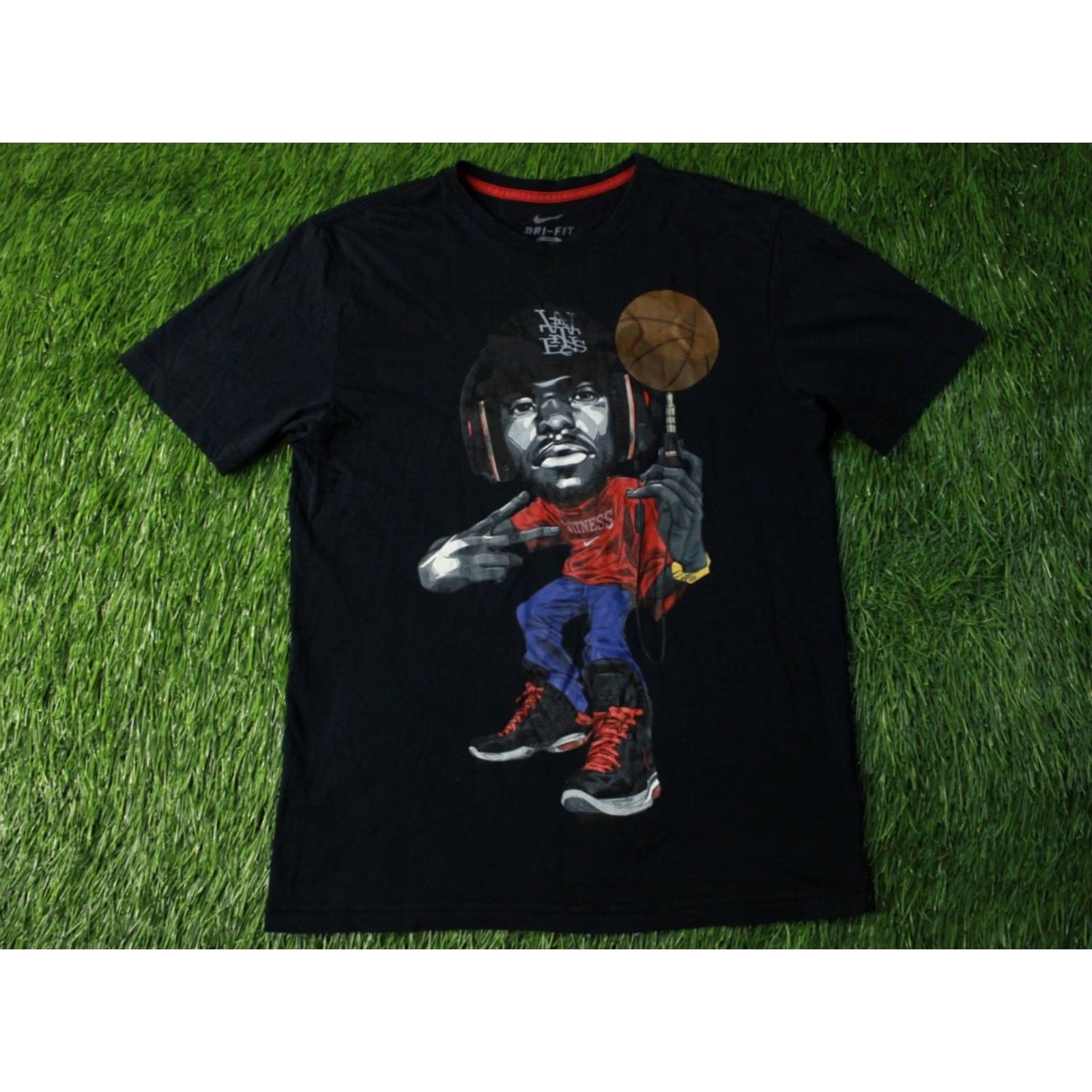 Nike NIKE Basketball Lebron James 2011 T-Shirt Shirt Men M Black Basketball Nike Mens M Size US M / EU 48-50 / 2 - 2 Thumbnail