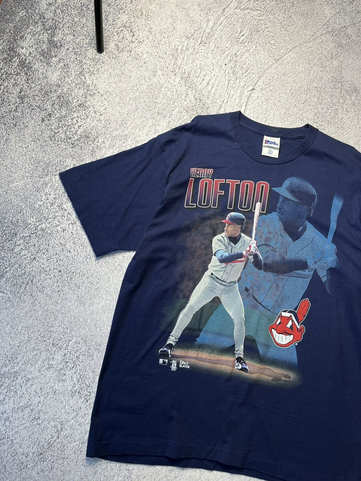 MLB Vintage 1996 Kenny Lofton Pro Player MLB Made in USA Tee Size US XL / EU 56 / 4 - 5 Thumbnail