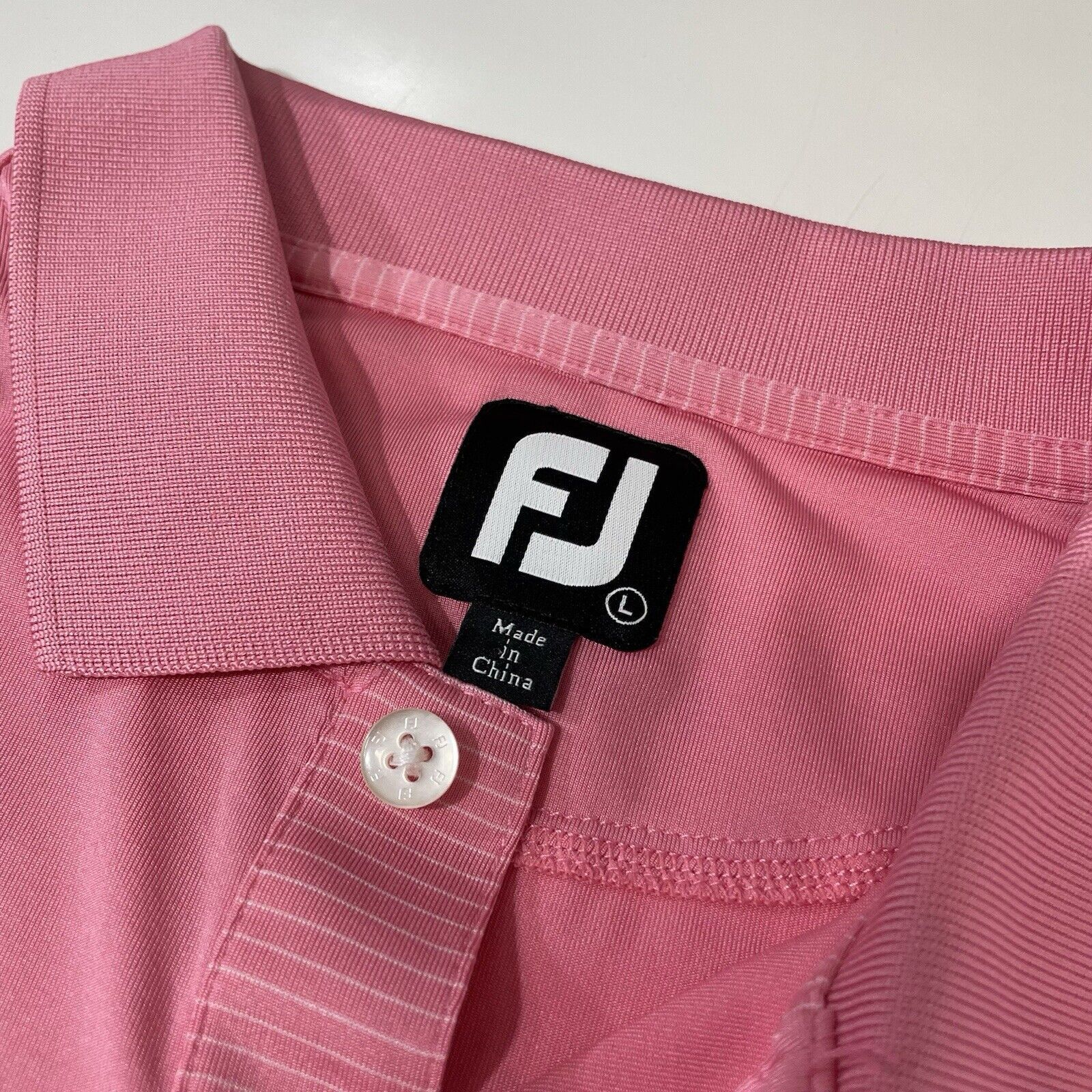 Footjoy FootJoy FJ Men’s Golf Polo Shirt Salmon Pink Sz Large Size US L / EU 52-54 / 3 - 3 Thumbnail
